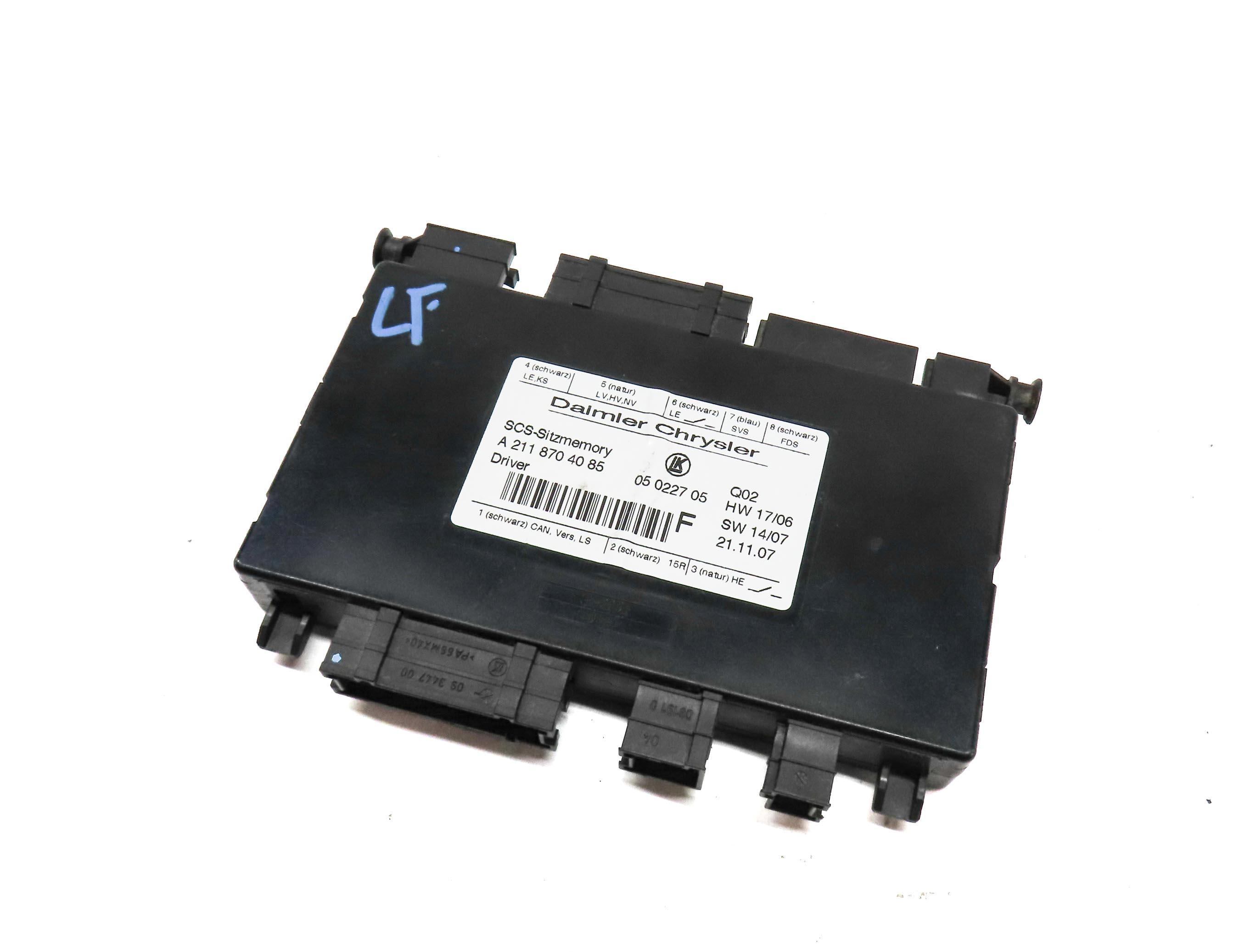 2008 MERCEDES GL320 (X164) FRONT LEFT DRIVER SEAT CONTROL MODULE — exact item pictured