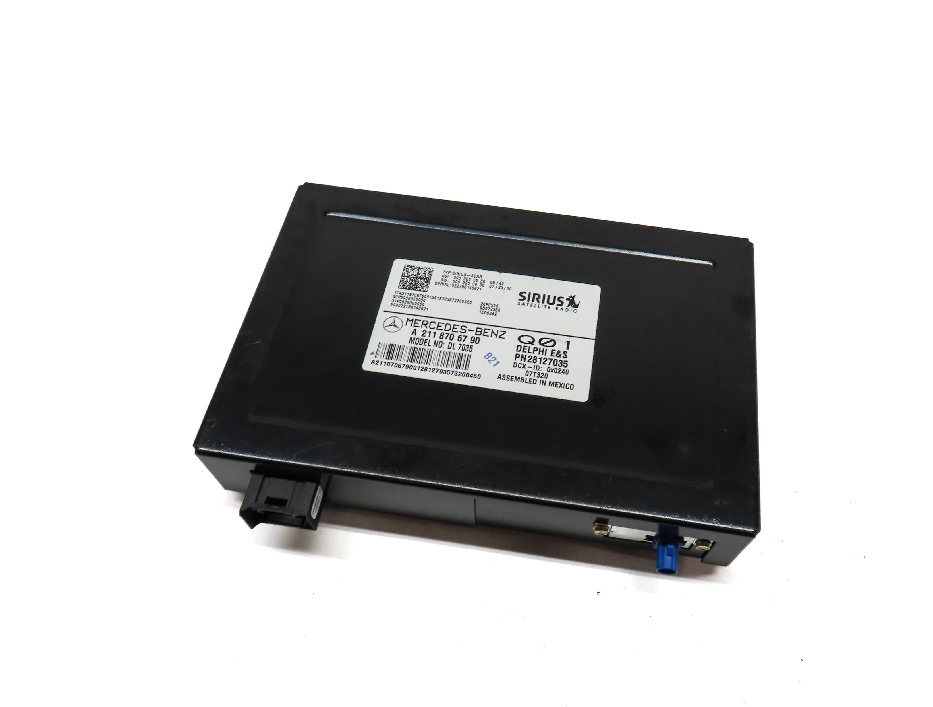 07-12 MERCEDES E GL ML CLK R (W211 W164 X164) SIRIUS SATELLITE RADIO RECEIVER — exact item pictured