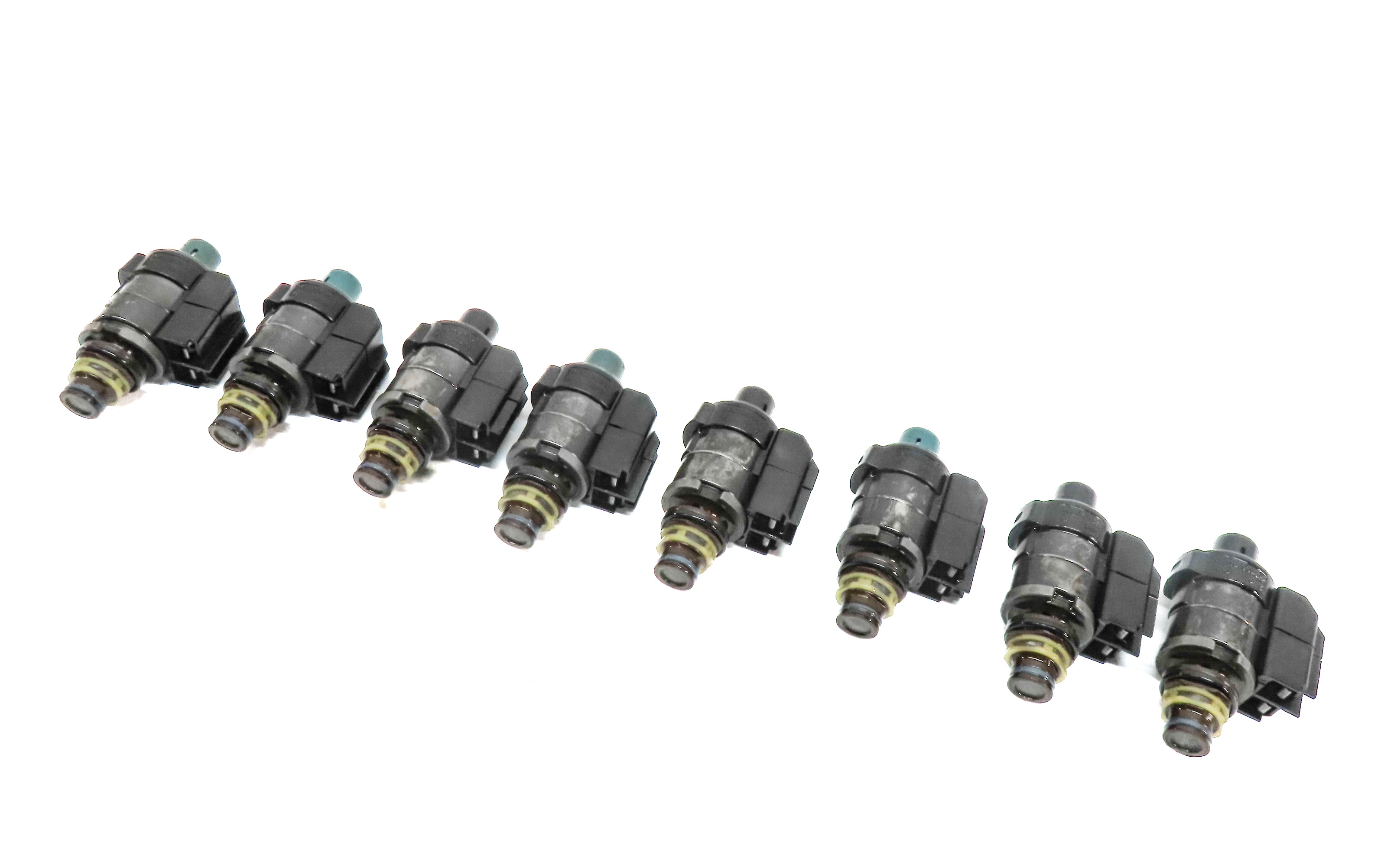 04-18 MERCEDES C CL E GL G ML S SLK 722.9 TRANSMISSION VALVE BODY SOLENOID SET-8 — exact item pictured