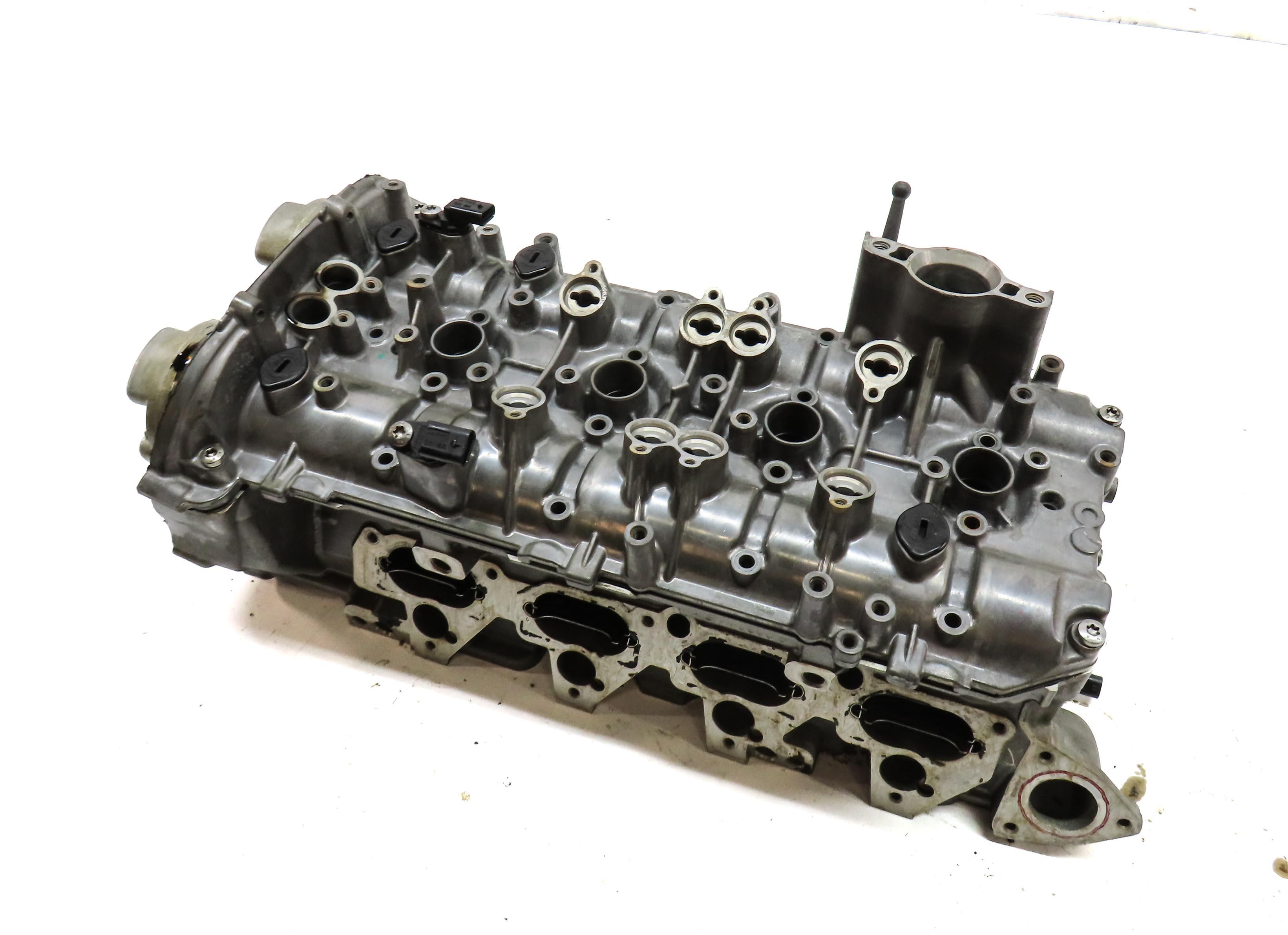 13-14 AUDI A8 S8 D4 4H 4.0L TURBO CEUA ENGINE RIGHT CYLINDER HEAD & VALVE COVER — exact item pictured