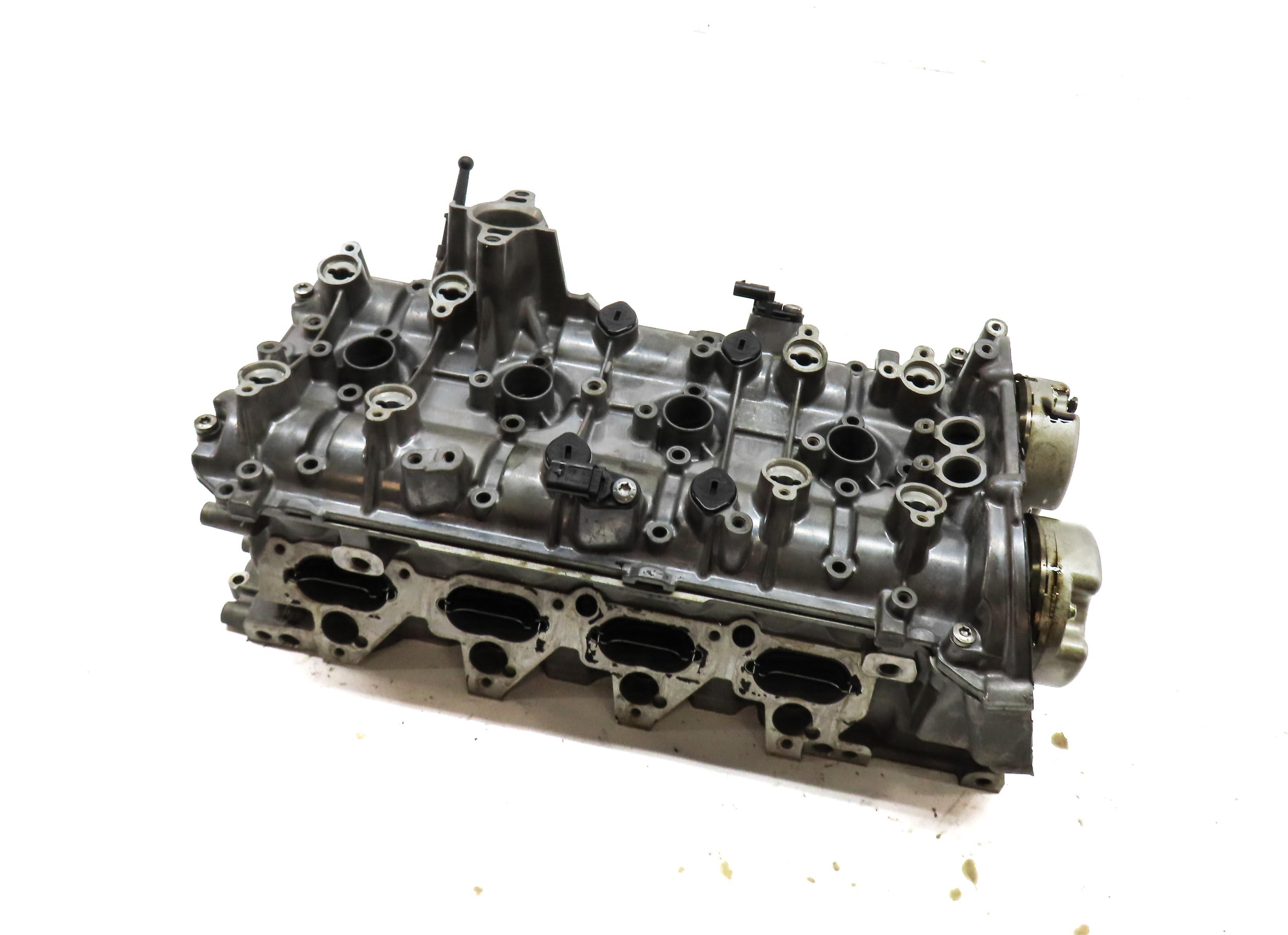 13-14 AUDI A8 S8 (D4 4H) 4.0L TURBO CEUA ENGINE LEFT CYLINDER HEAD & VALVE COVER — exact item pictured