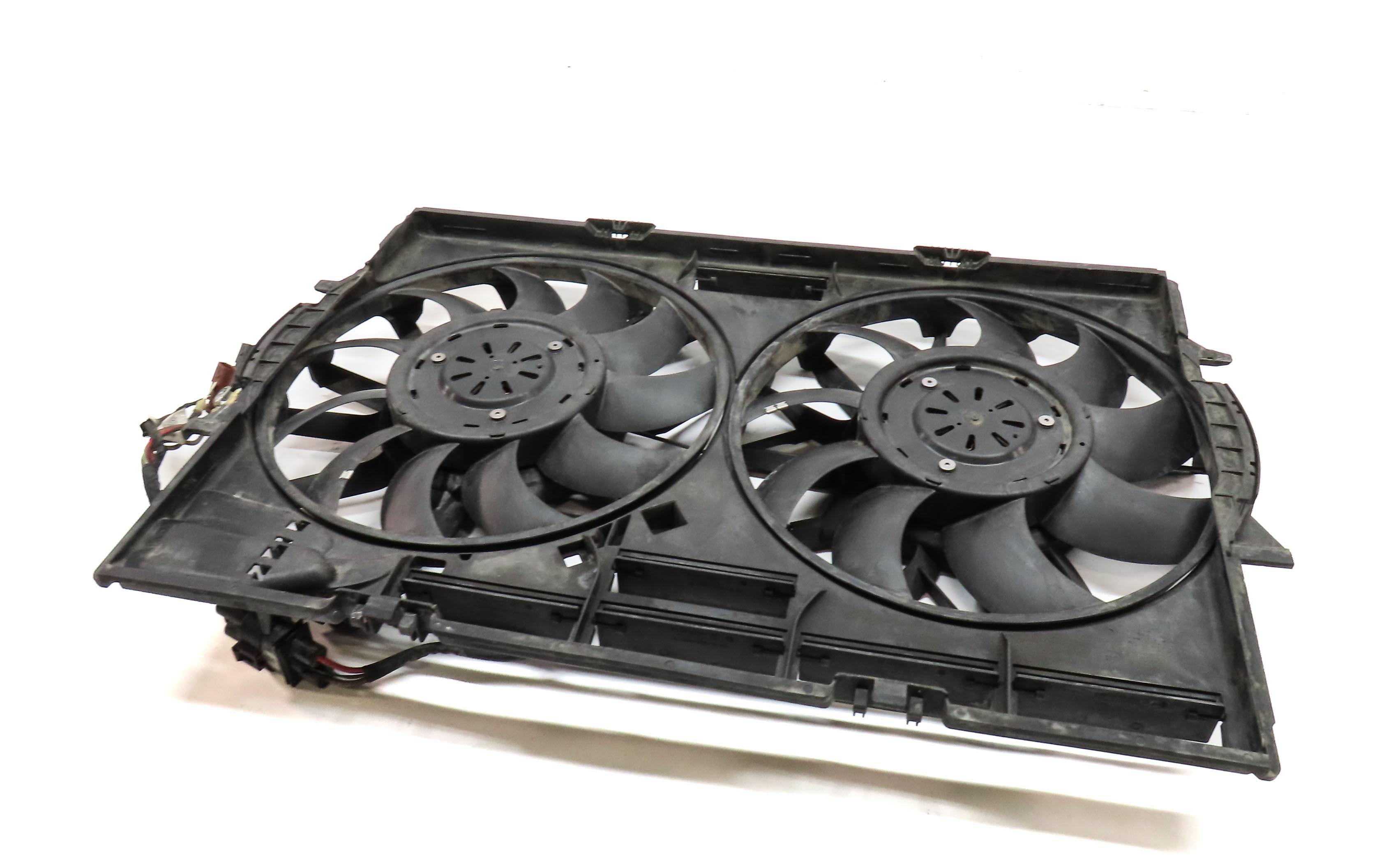 2013-2014 AUDI A8 S8 (D4 4H) 4.0L ENGINE RADIATOR COOLING FAN ASSEMBLY — exact item pictured