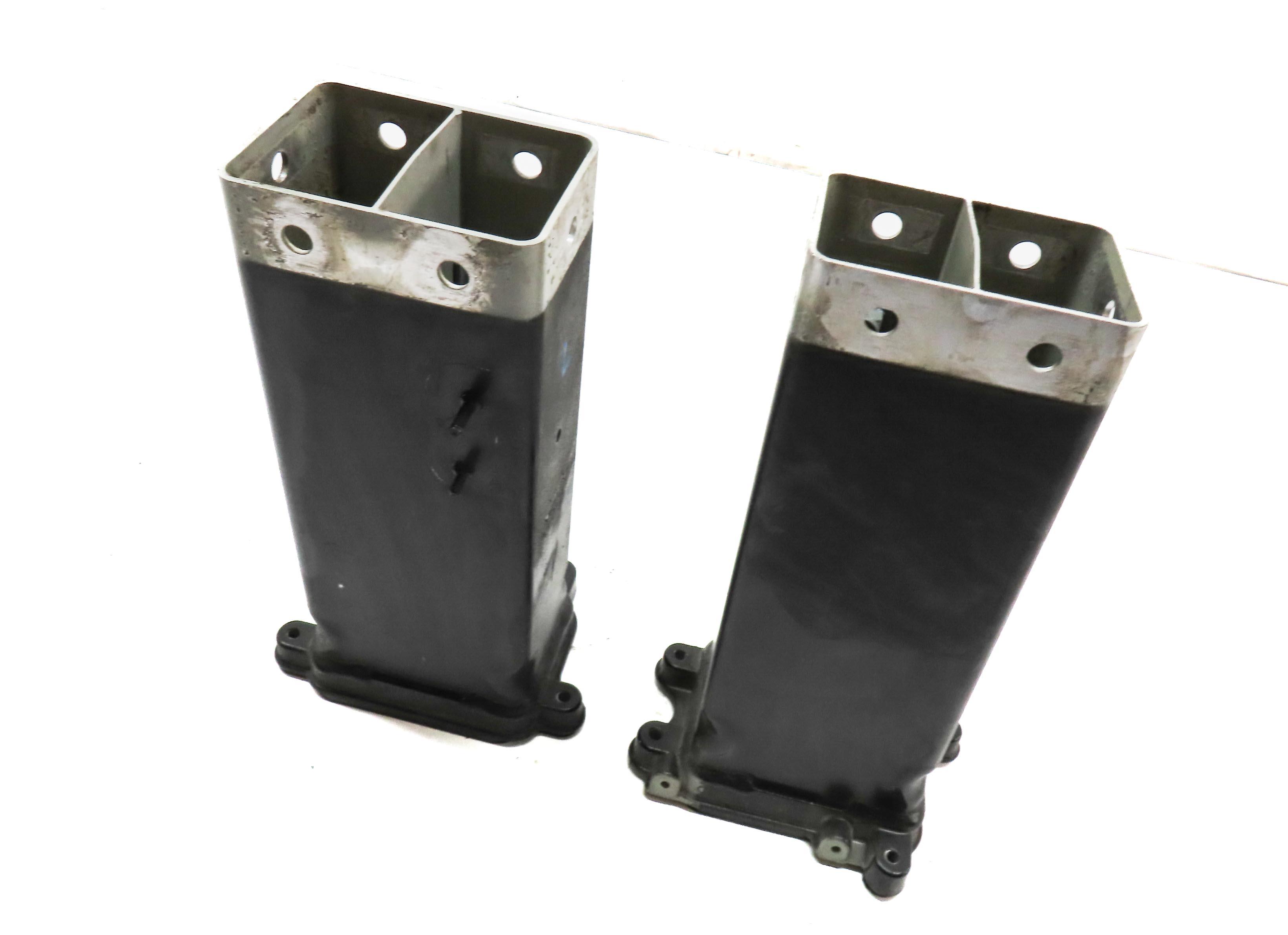 2013 AUDI A8 (D4 4H) FRONT LEFT & RIGHT BUMPER REINFORCEMENT BRACKET SET 2 — exact item pictured