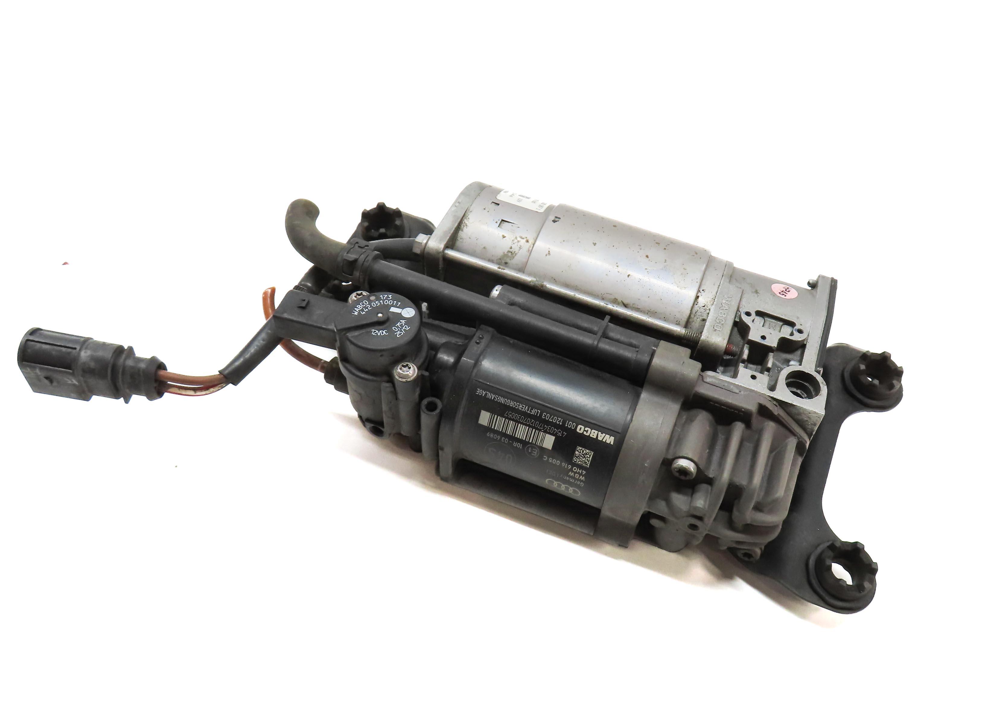 2007-2018 AUDI A8 S8 (D3 D4 4H) AIR SUSPENSION COMPRESSOR PUMP MOTOR — exact item pictured