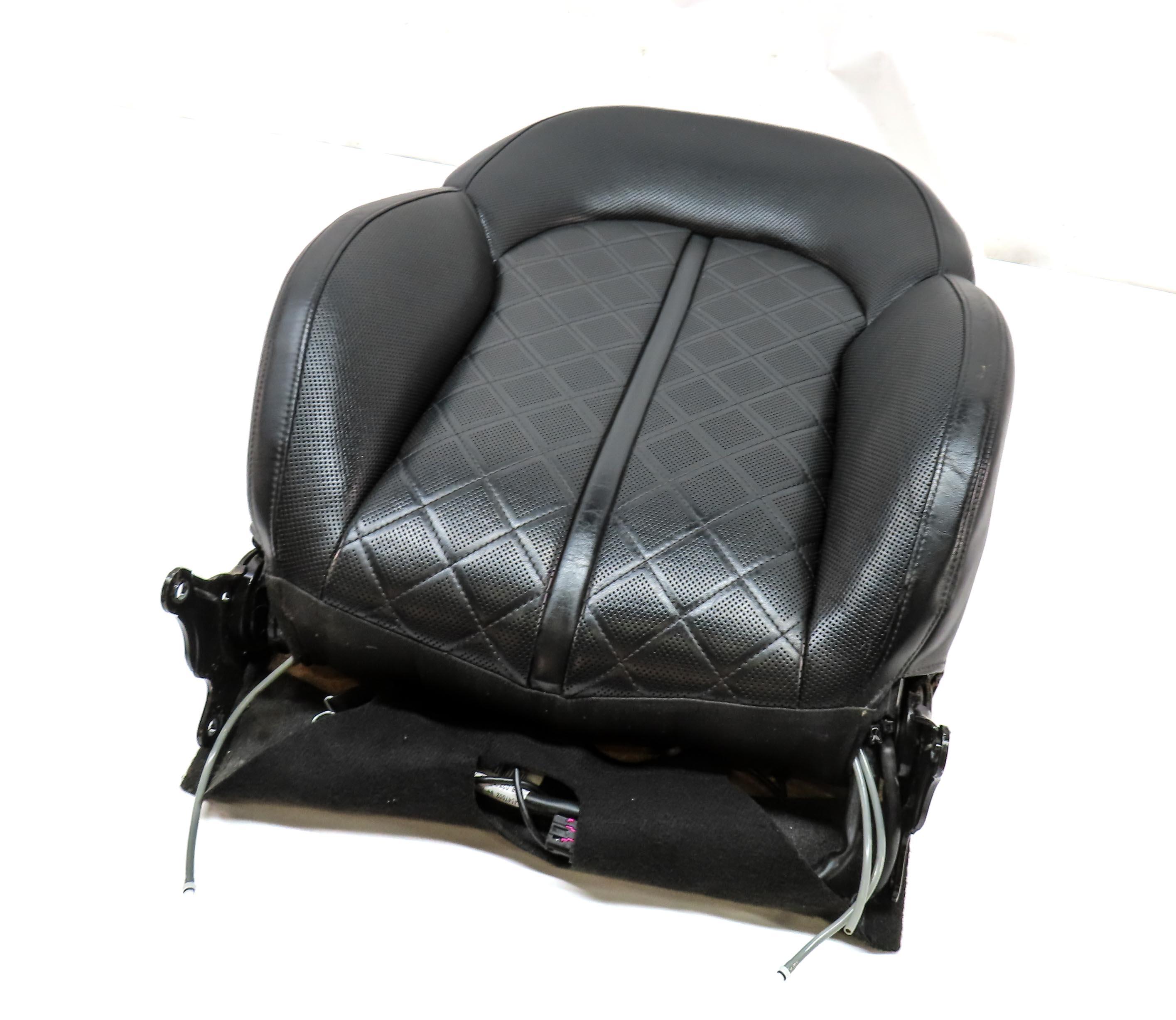 2013 AUDI A8 (D4 4H) FRONT LEFT UPPER HEAT COOL MASSAGE SPORT SEAT CUSHION BLACK — exact item pictured