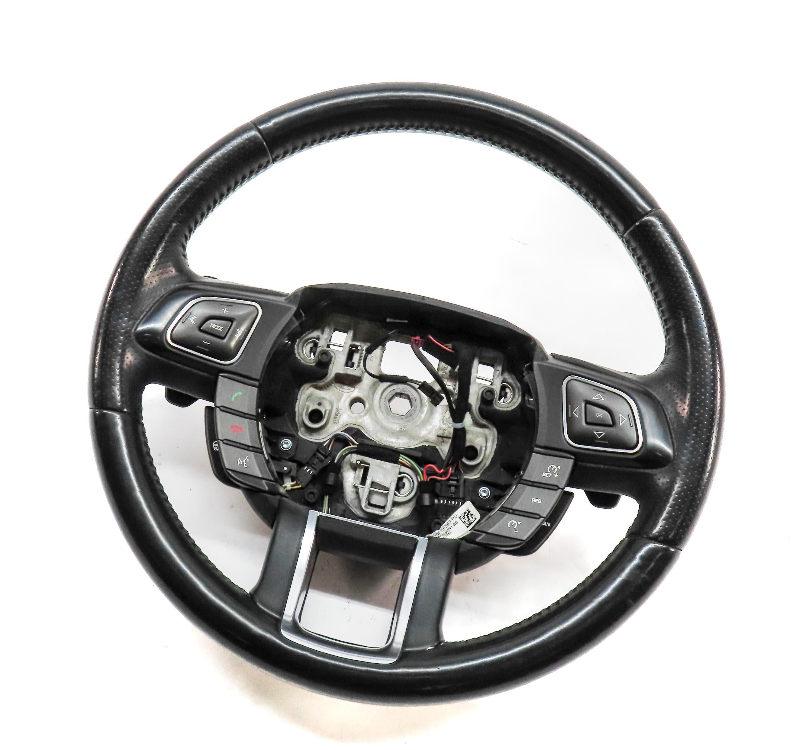 12-19 RANGE ROVER EVOQUE L538 HEATED SPORT STEERING WHEEL w/ SWITCHES & PADDLES — exact item pictured