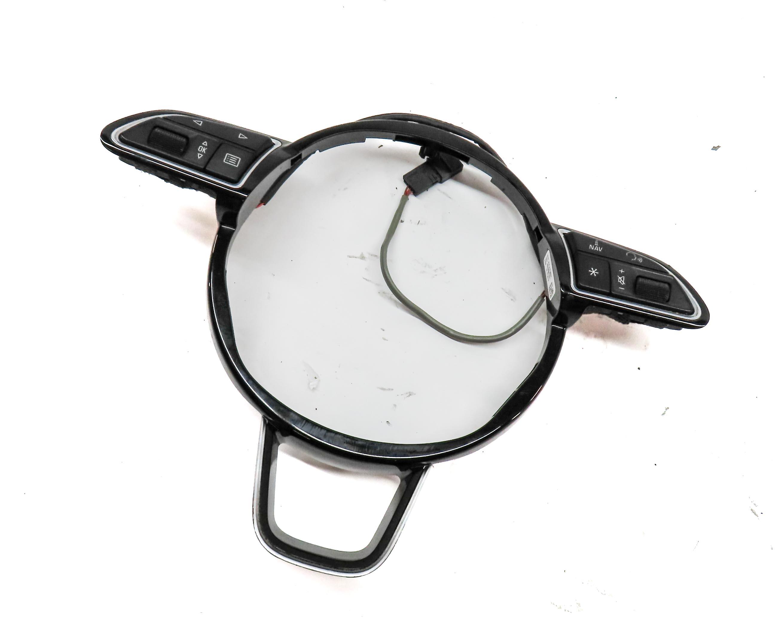 2015 AUDI Q3 (8U) STEERING WHEEL TRIM w/ LEFT & RIGHT SWITCH BUTTON SET 2 — exact item pictured
