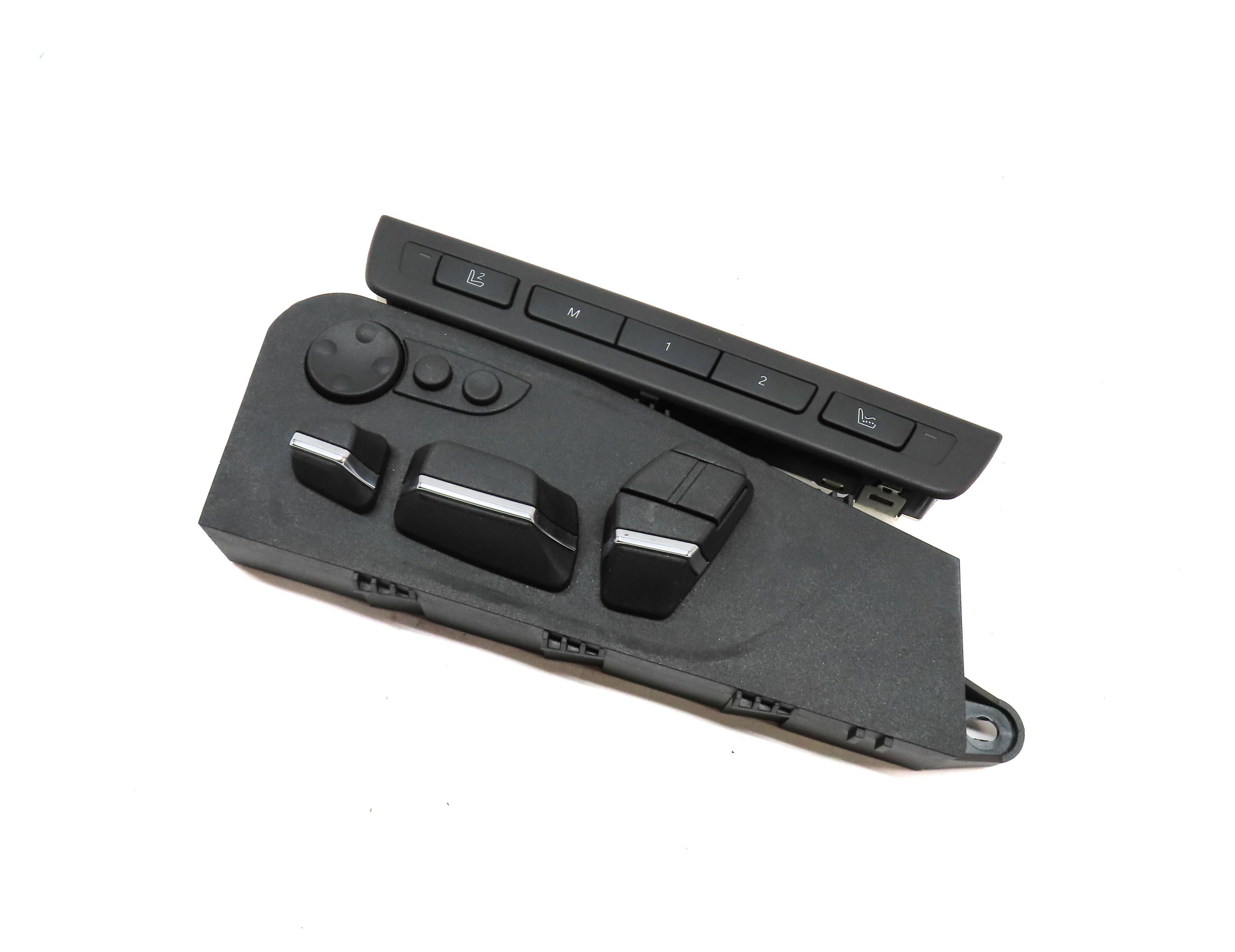 2011 BMW 750i (F01) FRONT LEFT DRIVER SEAT ADJUST SWITCH w/ MASSAGE (BLACK) — exact item pictured