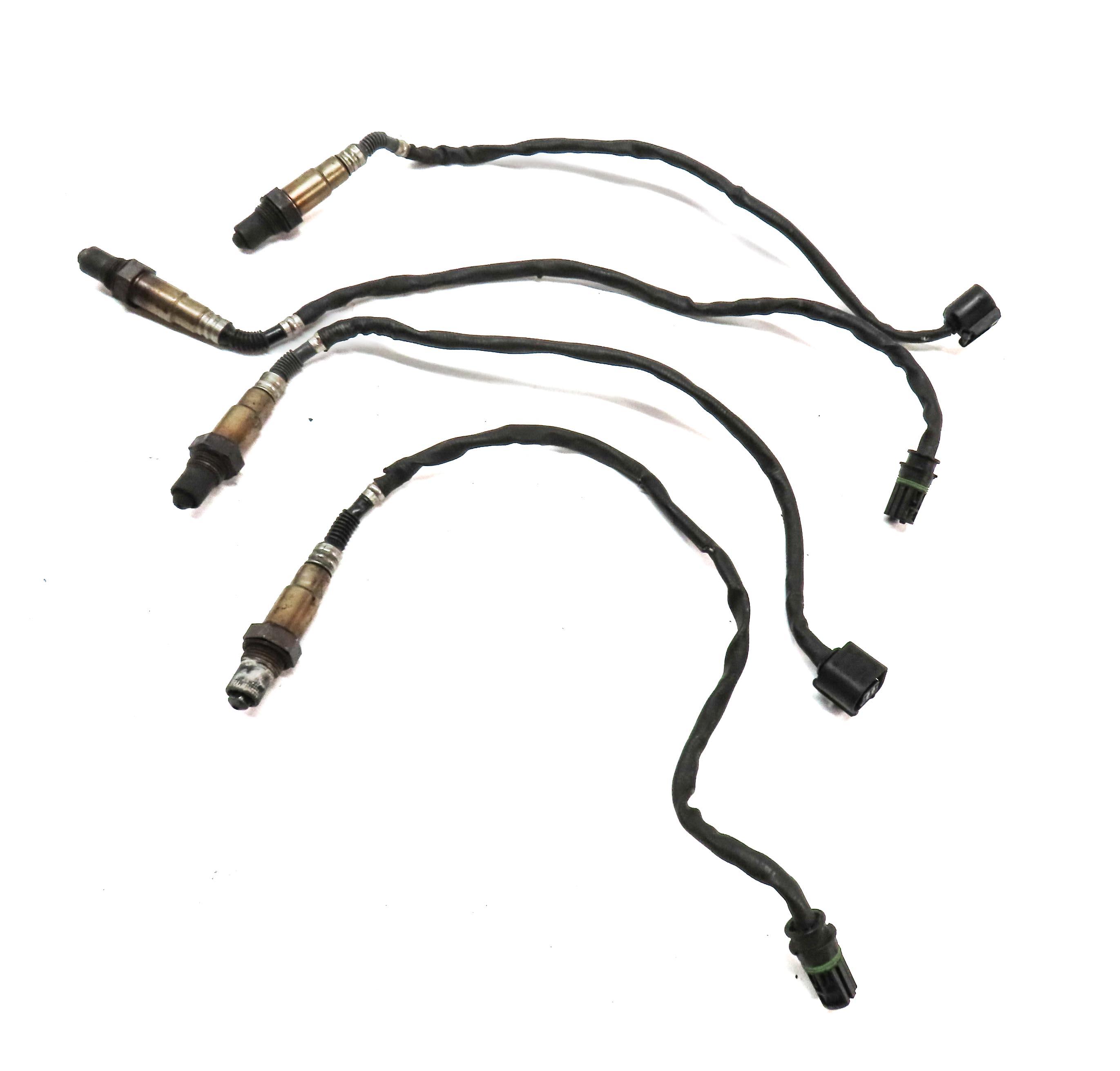 2011 BMW 750i (F01) 4.4L N63 TURBO ENGINE PRE POST CAT O2 OXYGEN SENSOR SET 4 — exact item pictured