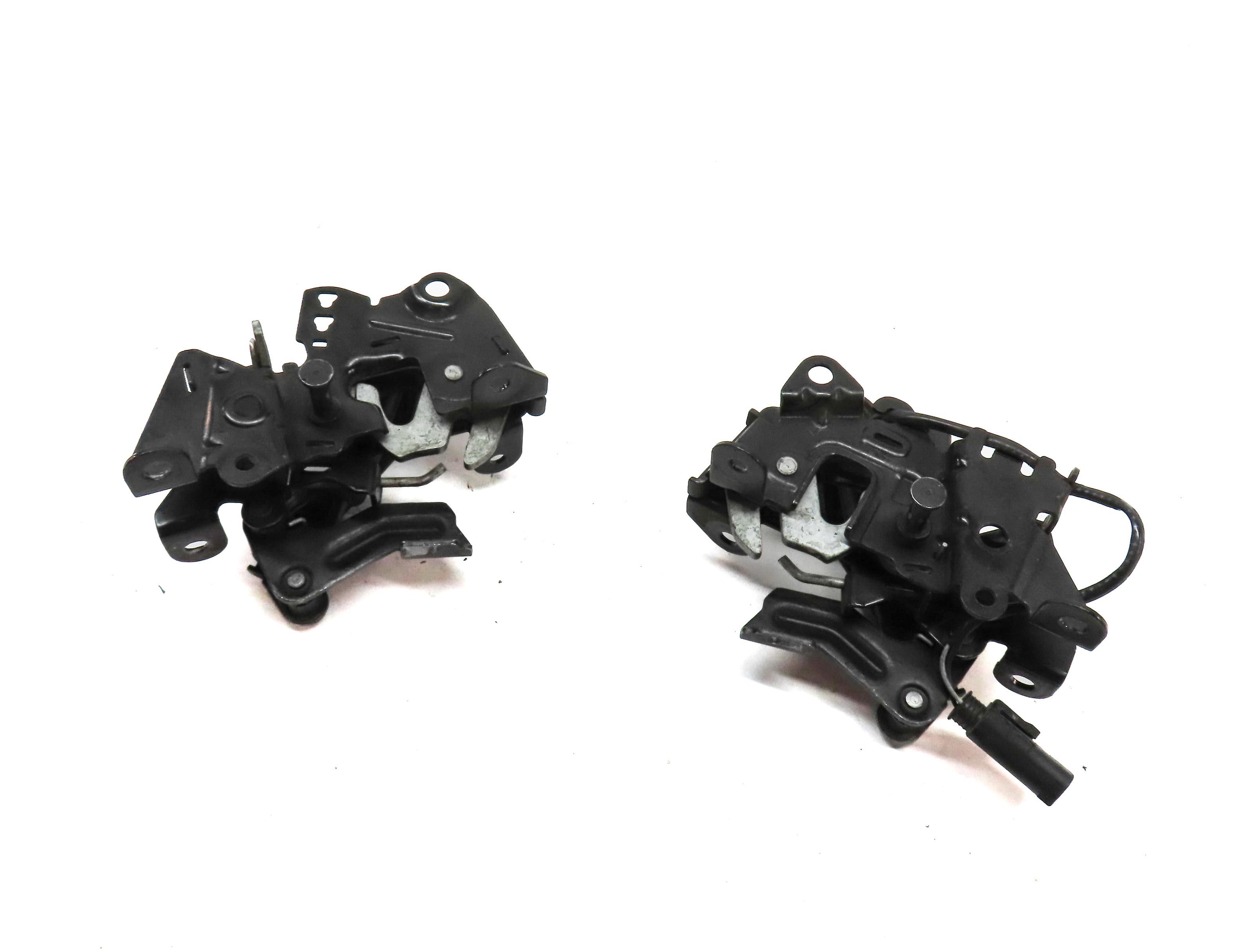 2011 BMW 750i (F01) LEFT & RIGHT HOOD LATCH LOCK SET 2 51237206453 51237183762 — exact item pictured