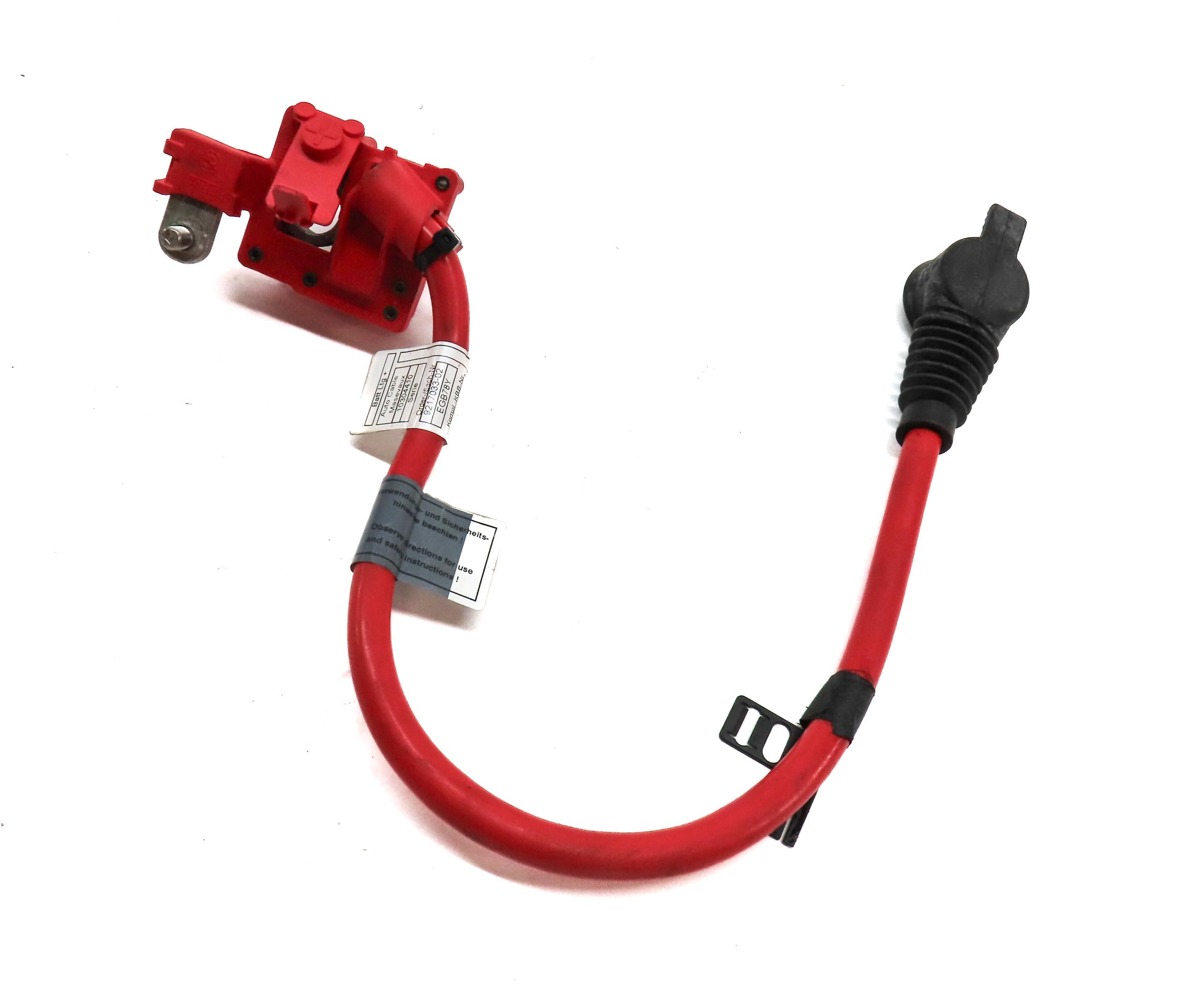 2011 BMW 750i (F01) POSITIVE BATTERY CABLE w/ TERMINAL (RED) 61129217033 — exact item pictured