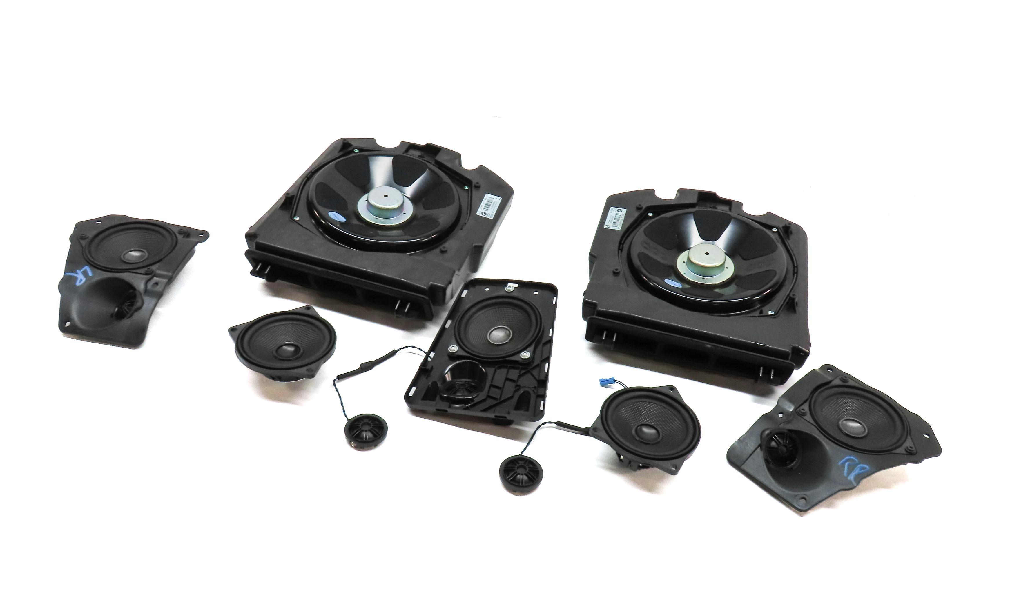 2011 BMW 750i (F01) DOOR DASH DECK RADIO WOOFER MIDRANGE TWEETER SPEAKER SET9 — exact item pictured