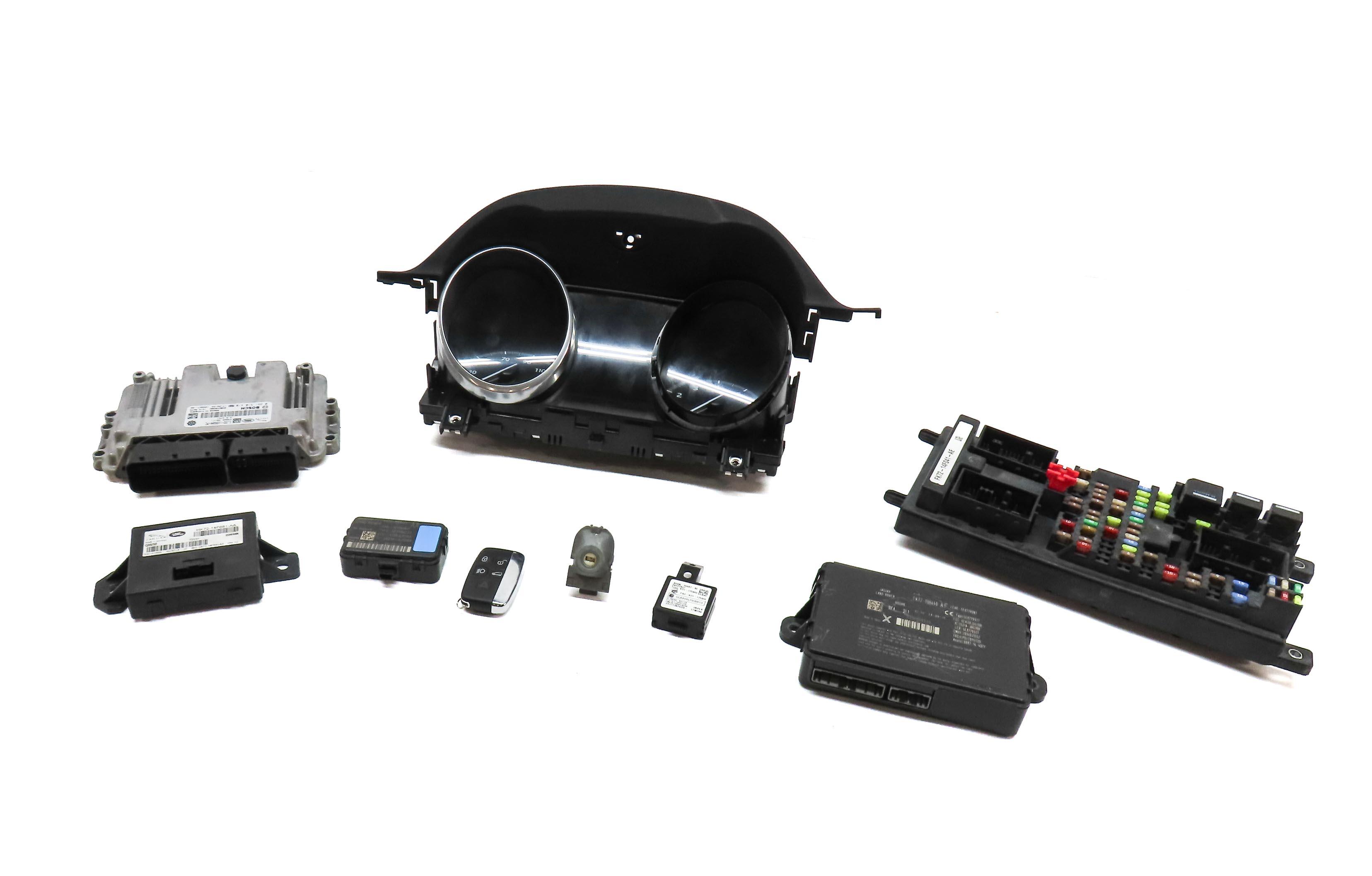 2017 LAND ROVER DISCOVERY SPORT (L550) 2.0L TURBO ENGINE ECM BCM MODULE KEY SET — exact item pictured