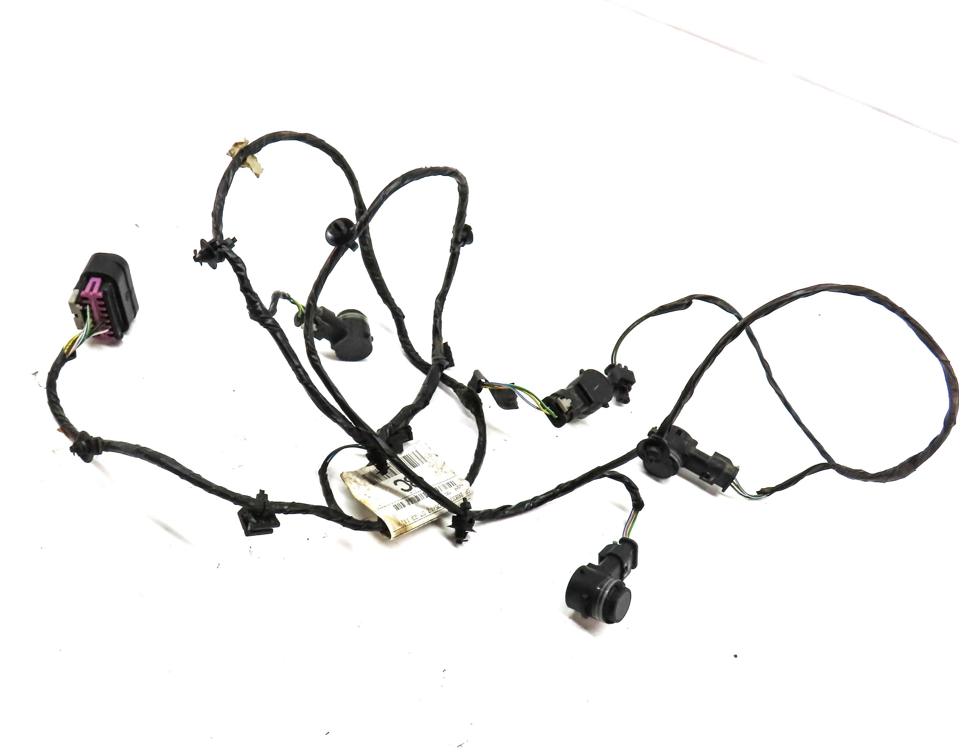 2017 DISCOVERY SPORT L550 REAR PARK ASSIST PDC SENSOR SET4 BLACK & WIRE HARNESS — exact item pictured