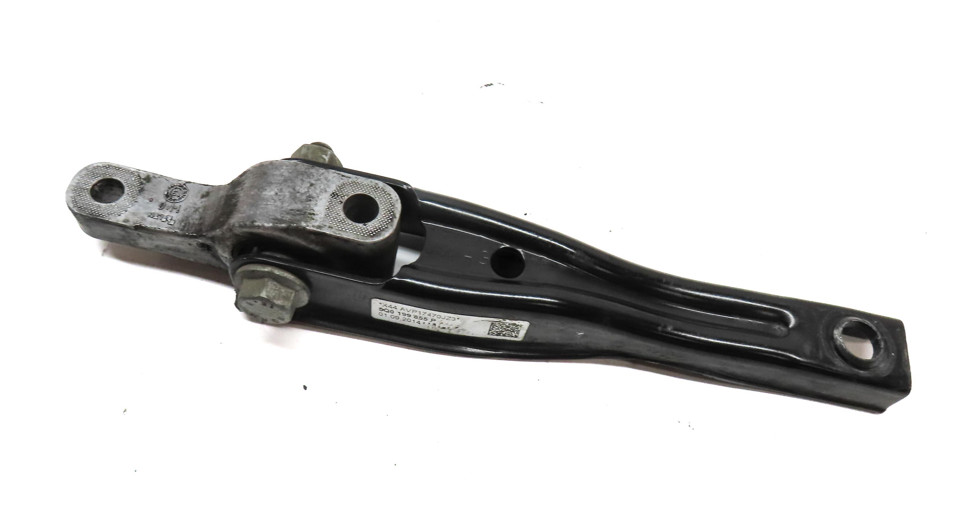2015 AUDI A3 (8V) 2.0L TURBO CNTC REAR ENGINE MOTOR SUPPORT BRACKET 5Q0199855P — exact item pictured