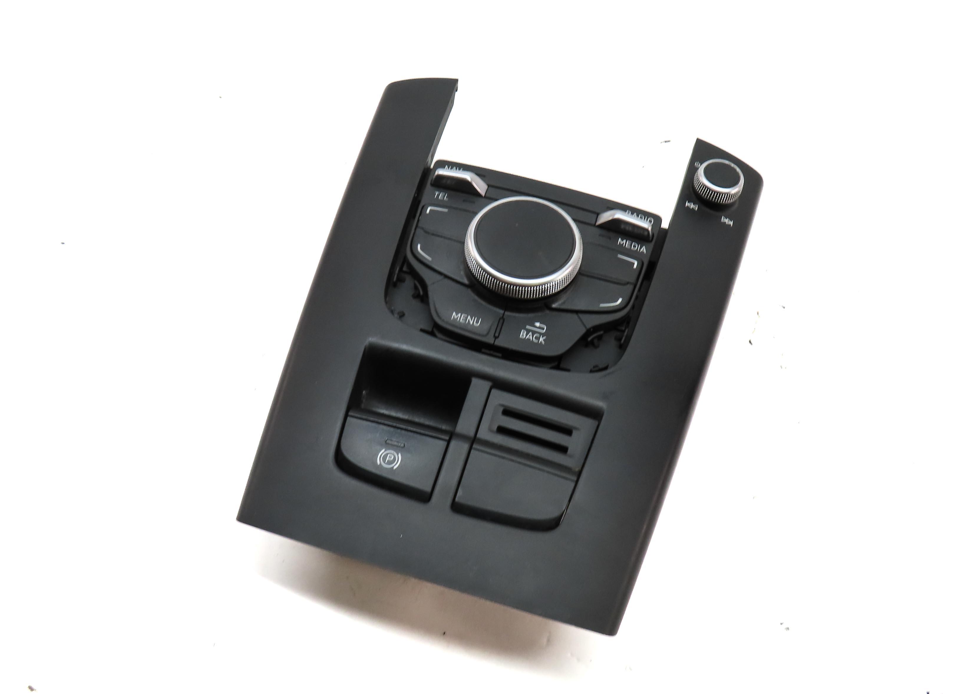 2015 AUDI A3 8V CENTER CONSOLE MMI MEDIA NAVIGATION CONTROL KNOB & BUTTON PANEL — exact item pictured