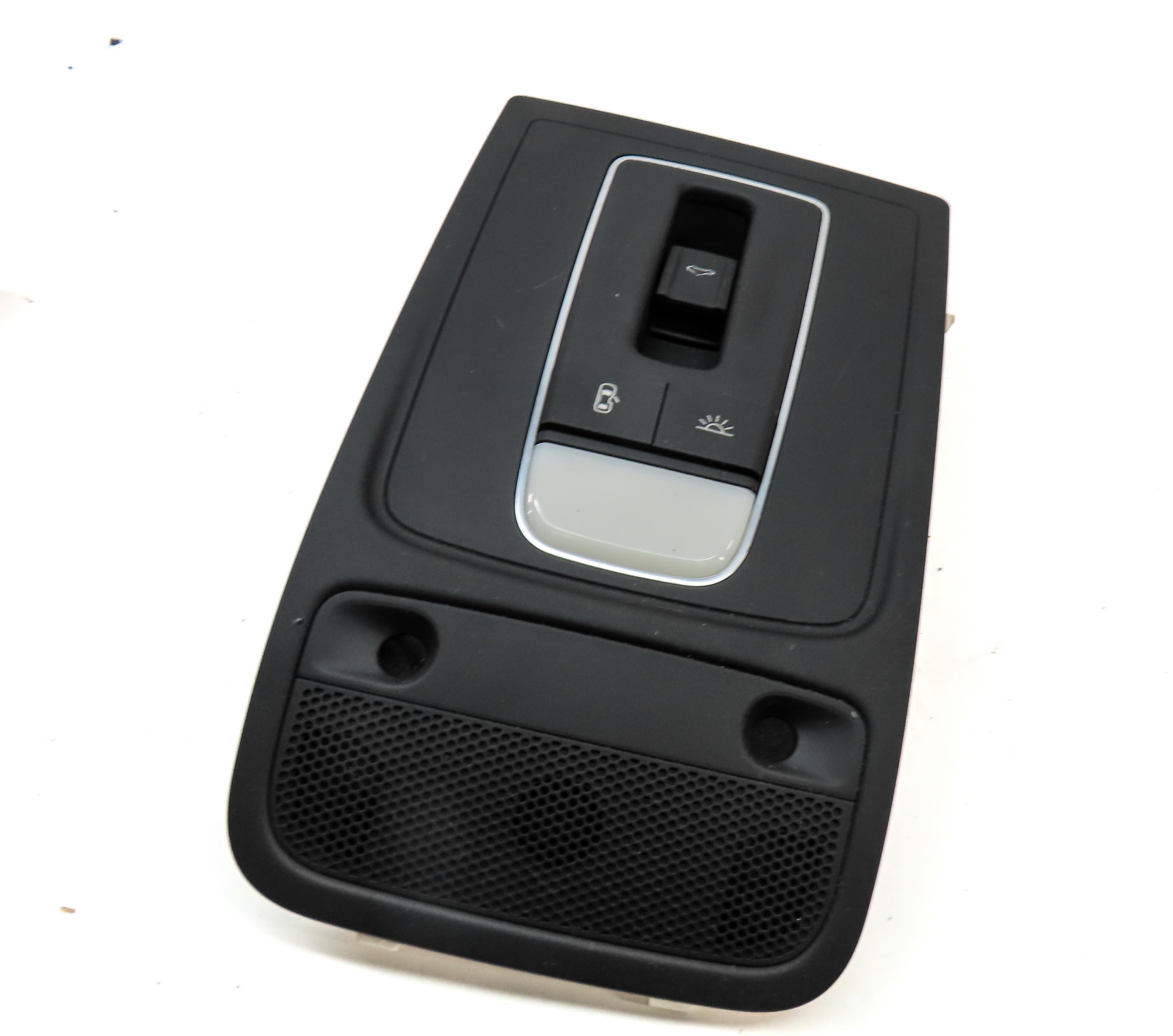 2015 AUDI A3 (8V) FRONT CENTER ROOF PRIMARY DOME LIGHT ASSEMBLY (BLACK) — exact item pictured