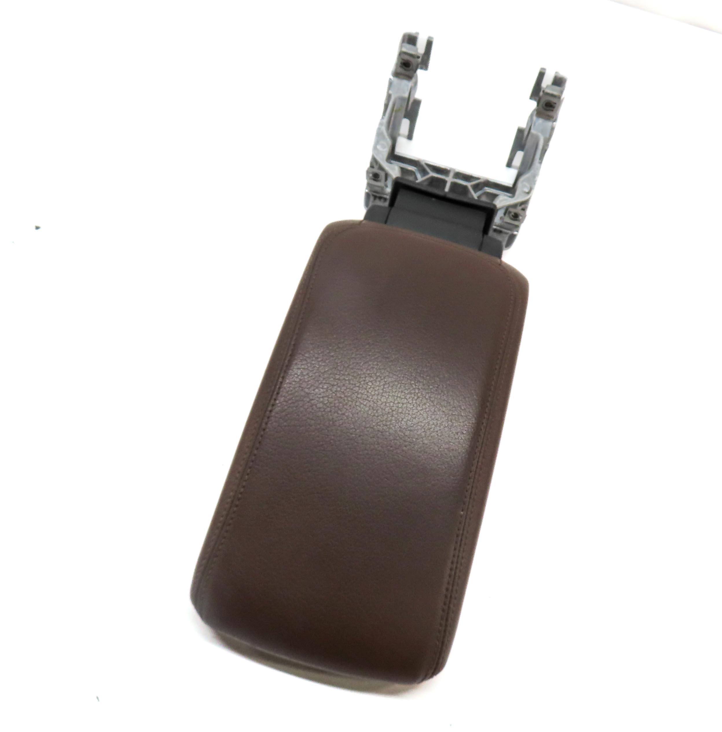15-19 AUDI A3 S3 RS3 (8V 8VF) FRONT CENTER CONSOLE ARMREST LID (CHESTNUT BROWN) — exact item pictured