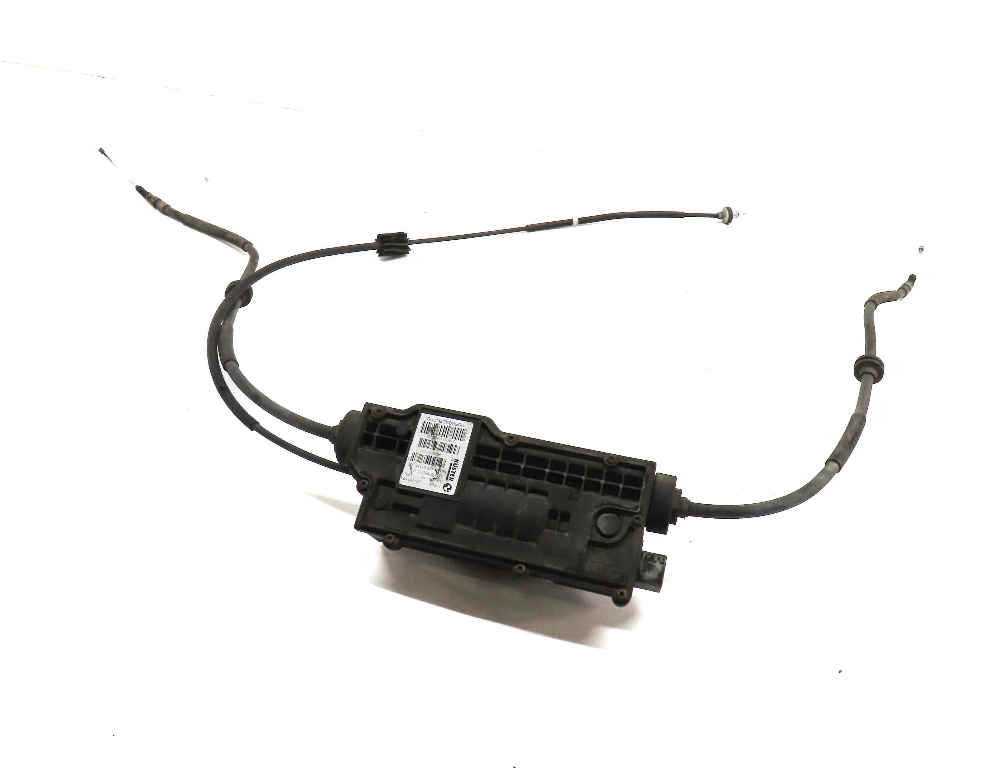 2011 BMW X6 (E71) EMERGENCY BRAKE ELECTRIC PARKING BRAKE ACTUATOR MOTOR & CABLES — exact item pictured