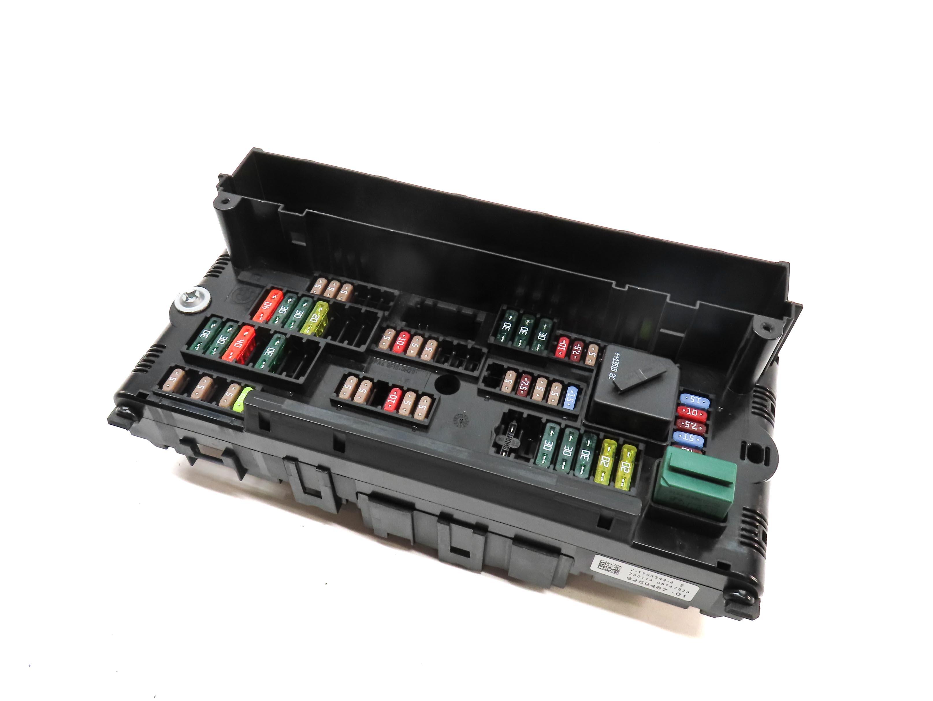 2014 BMW X3 (F25) FRONT POWER DISTRIBUTION RELAY FUSE BOX 61149259467 — exact item pictured