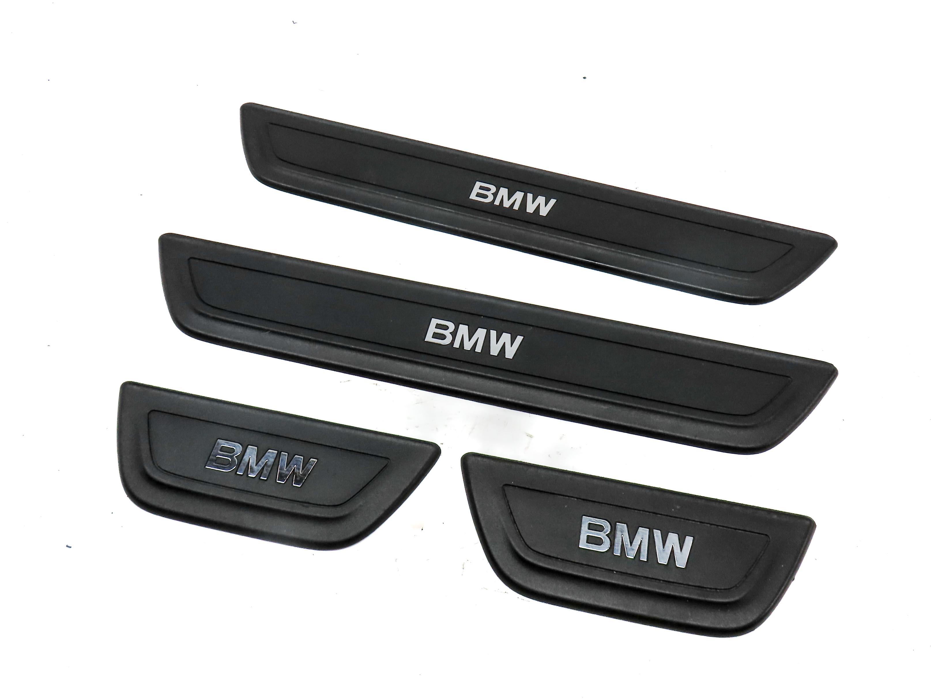 2014 BMW X3 (F25) FRONT REAR LEFT RIGHT DOOR SILL SCUFF PLATE TRIM SET 4 — exact item pictured