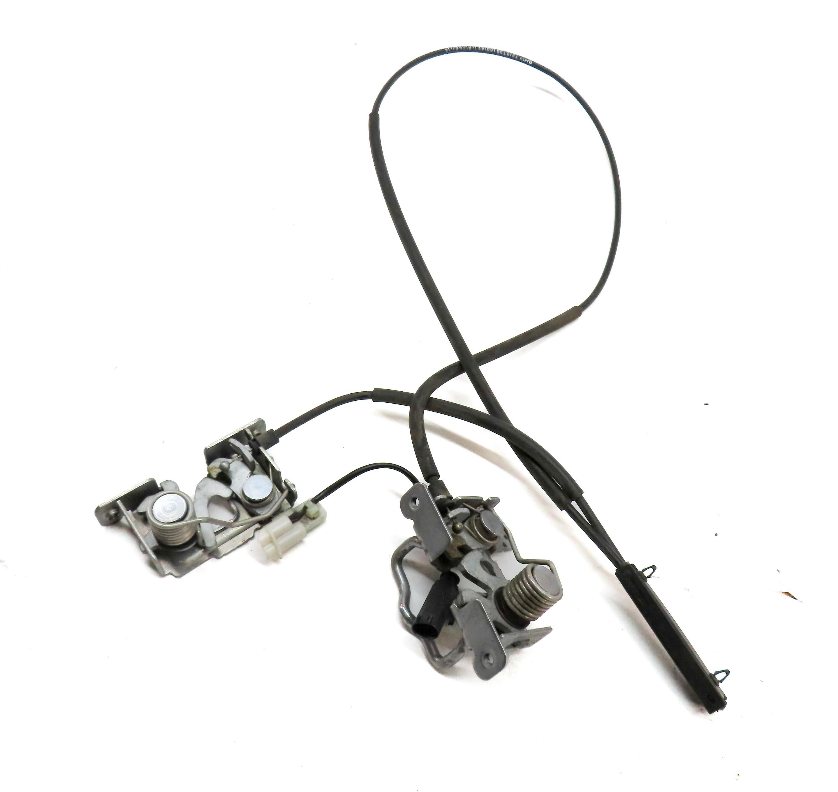 2014 BMW X3 (F25) FRONT HOOD LEFT & RIGHT LOCK LATCH SET 2 w/ CABLE 51237210731 — exact item pictured