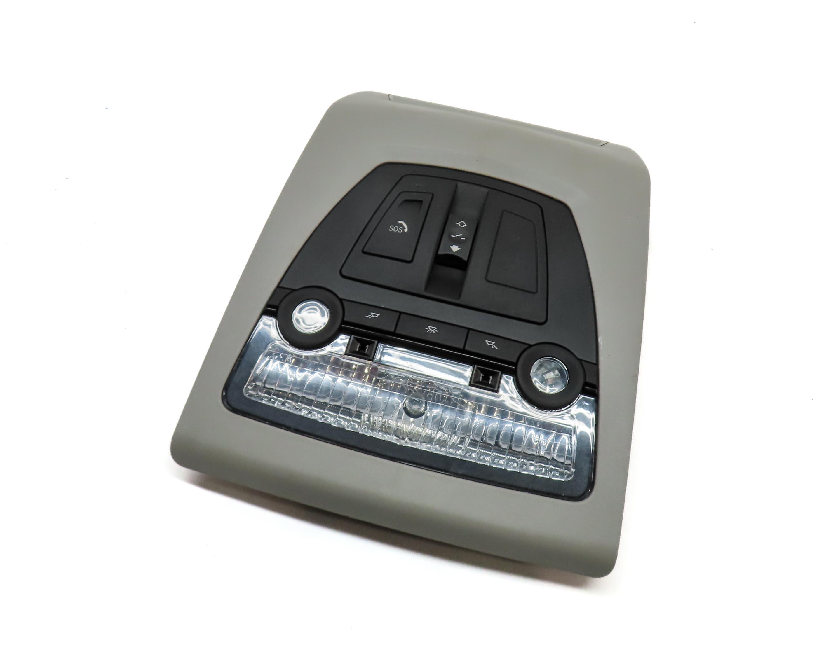 2014 BMW X3 (F25) FRONT CENTER ROOF PRIMARY DOME LIGHT ASSEMBLY (GREY) 9311462 — exact item pictured