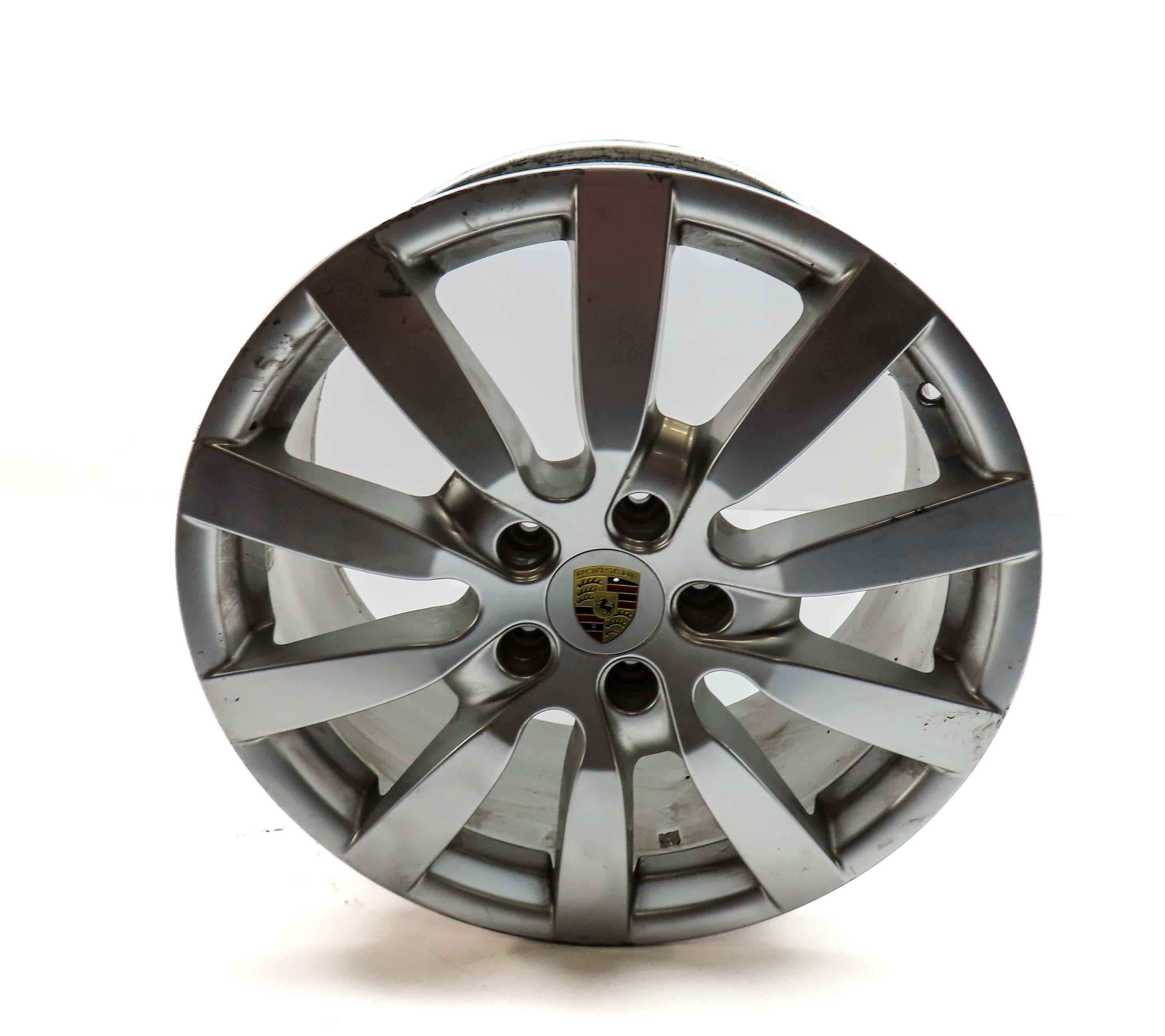 2011-2018 PORSCHE CAYENNE (958) 20x9 10-SPOKE ALUMINUM ALLOY WHEEL RIM — exact item pictured