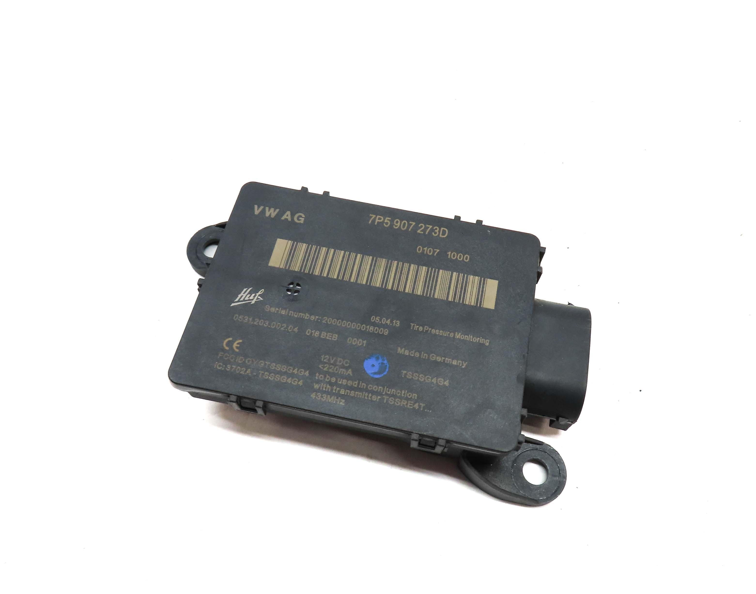 2013 PORSCHE CAYENNE HYBRID (958) TIRE PRESSURE MONITOR TPMS CONTROL MODULE — exact item pictured