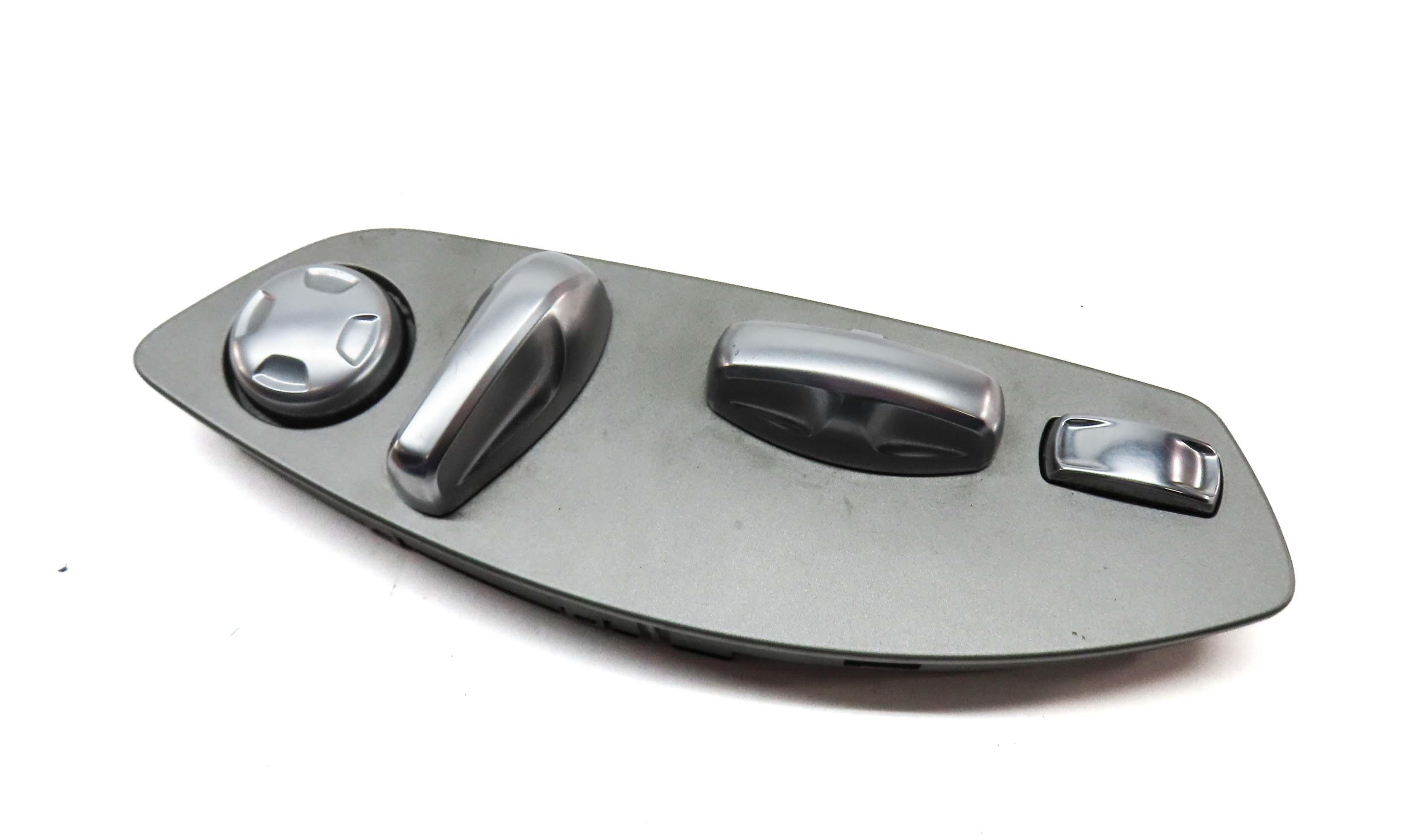 2013 PORSCHE CAYENNE HYBRID (958) FRONT LEFT DRIVER SEAT ADJUST SWITCH (SILVER) — exact item pictured