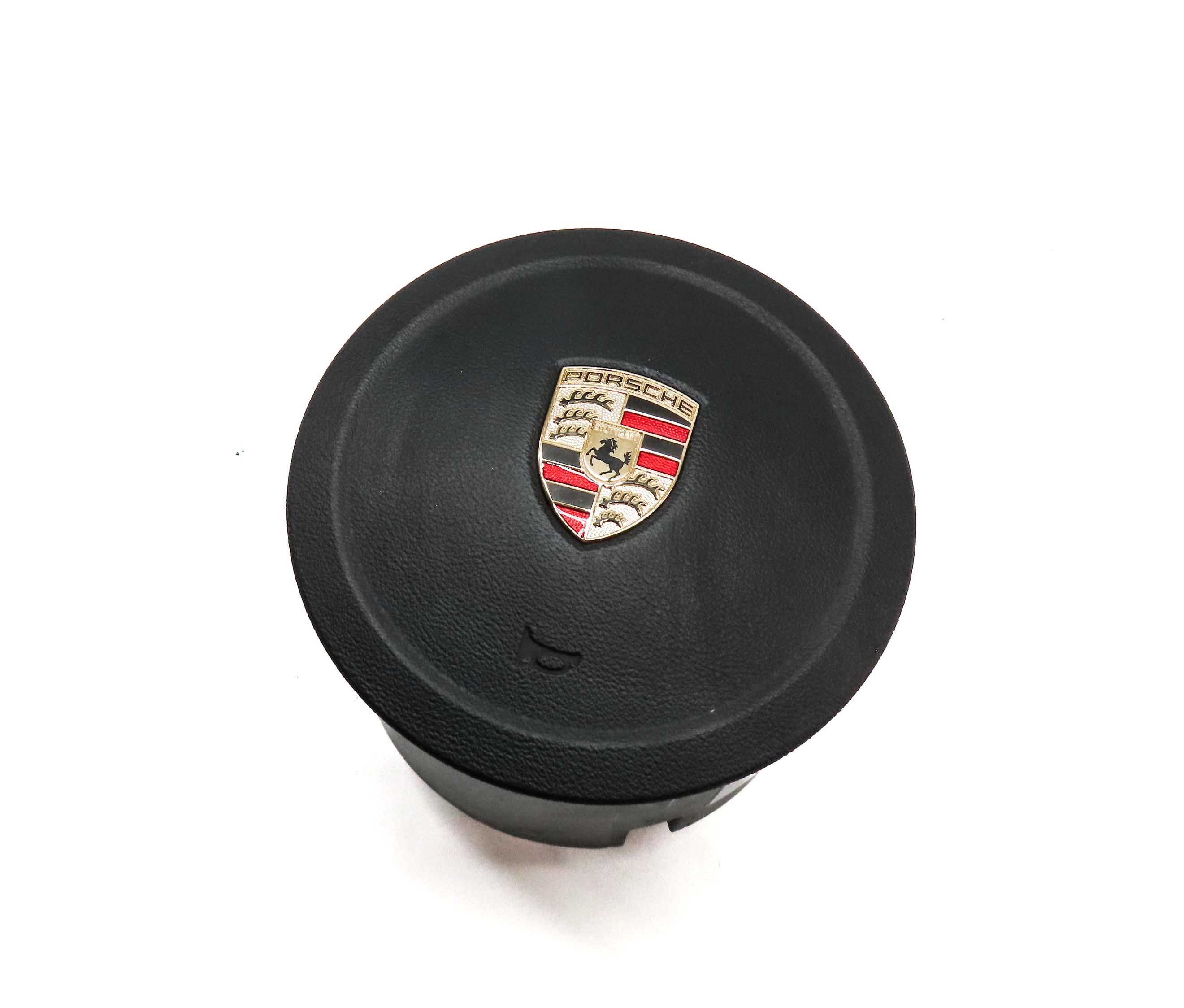 2011-2014 PORSCHE CAYENNE (958) STEERING WHEEL AIRBAG AIR BAG (BLACK) — exact item pictured