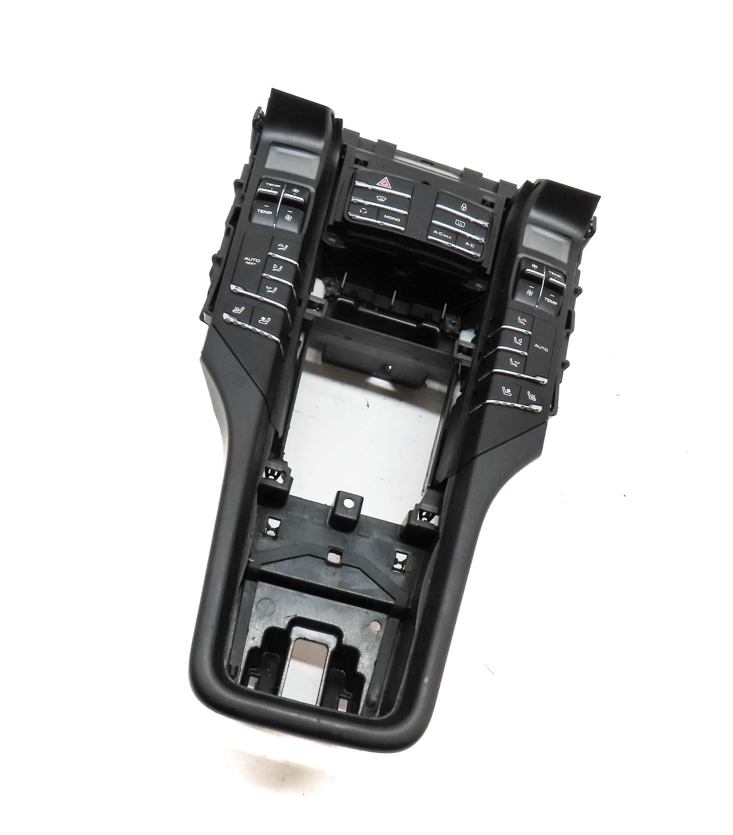 11-18 PORSCHE CAYENNE (958) FRONT HEATER A/C TEMPERATURE CONTROL w/ CLIMATRONIC — exact item pictured