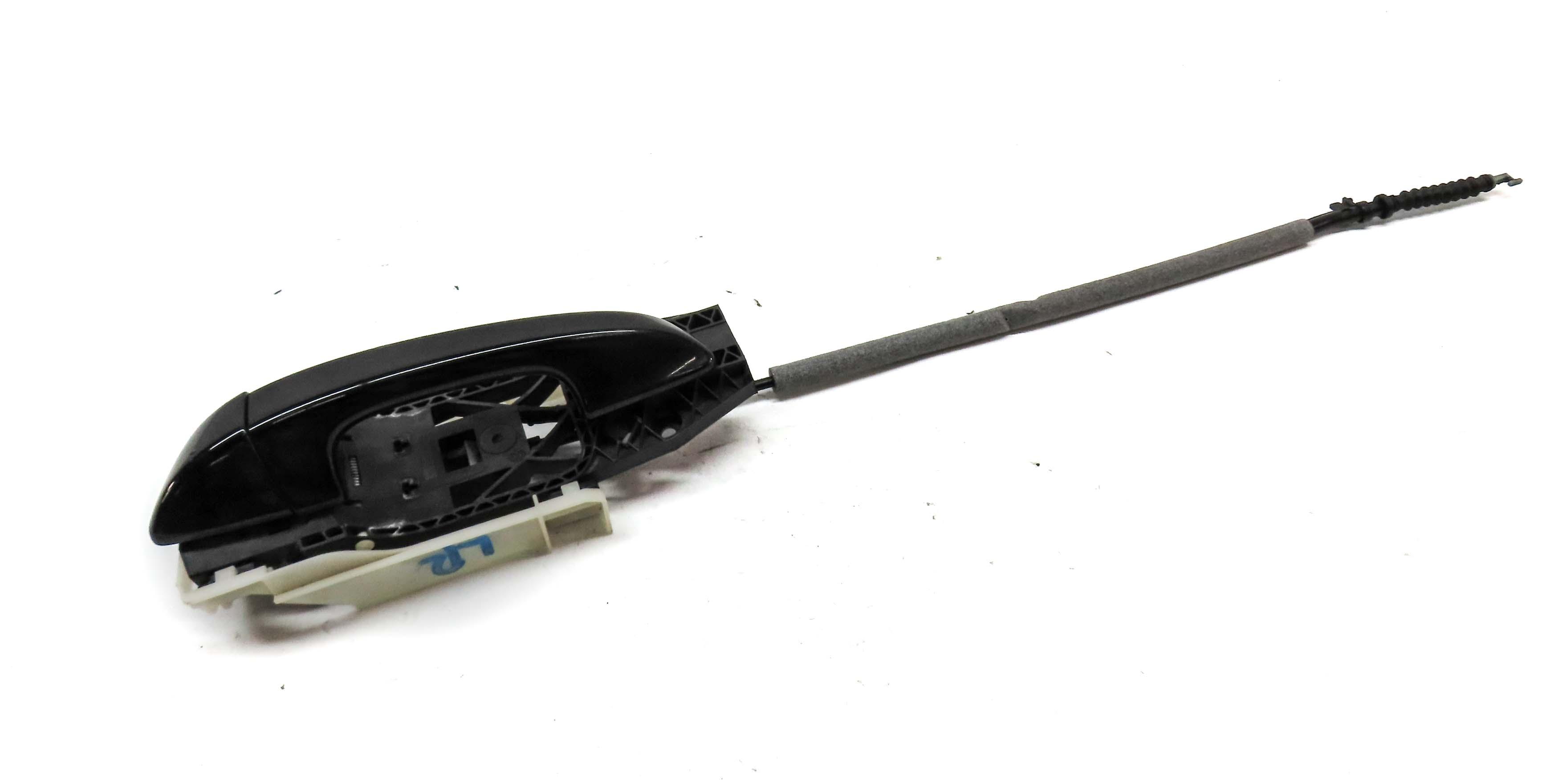 2011-2018 PORSCHE CAYENNE (958) LEFT REAR EXTERIOR DOOR HANDLE (BLACK A1) — exact item pictured