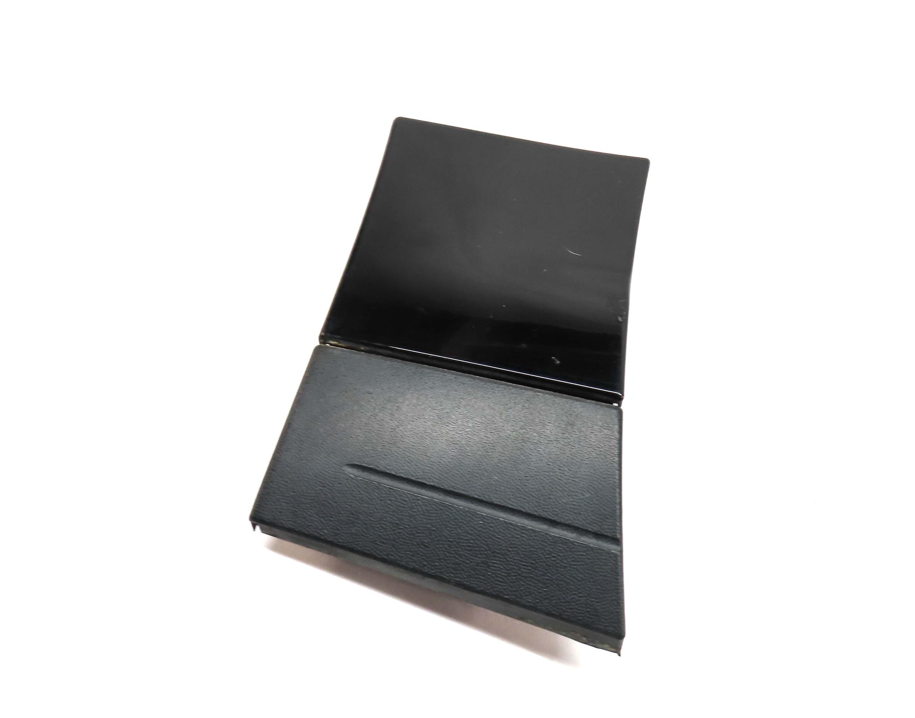 2013 PORSCHE CAYENNE HYBRID (958) FRONT LEFT LOWER FENDER TRIM SQUARE (BLACK A1) — exact item pictured
