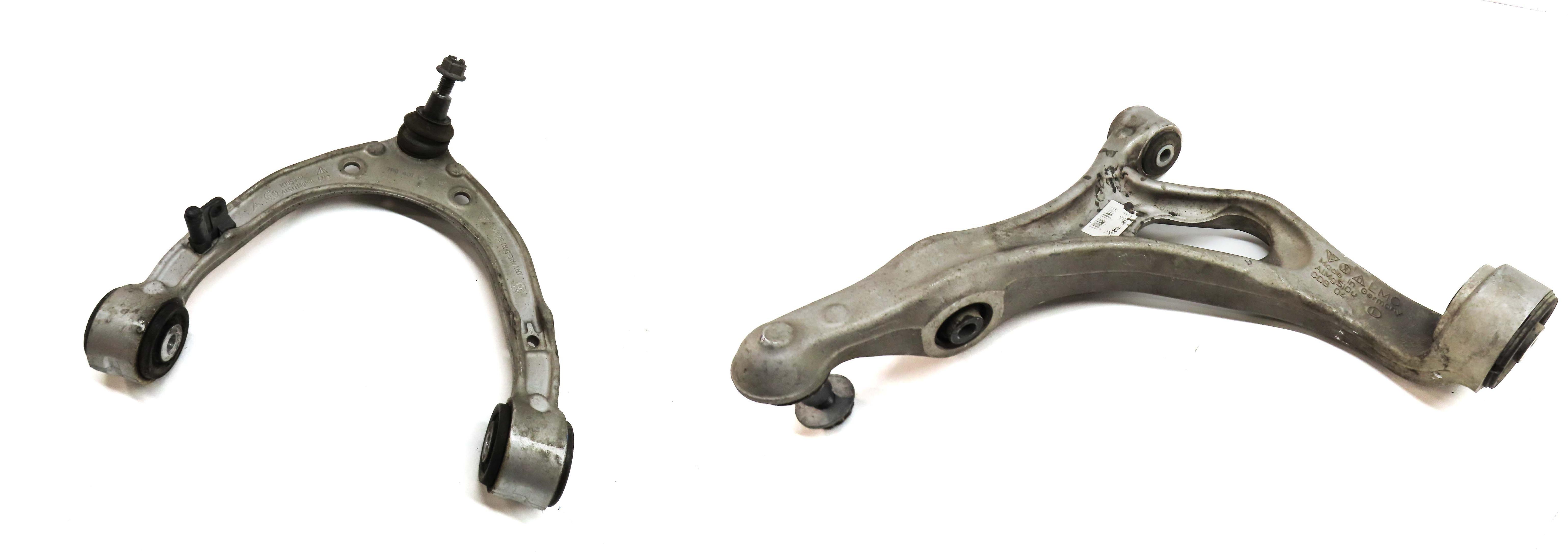 2011-2014 PORSCHE CAYENNE (958) LEFT FRONT DRIVER CONTROL ARM SET — exact item pictured