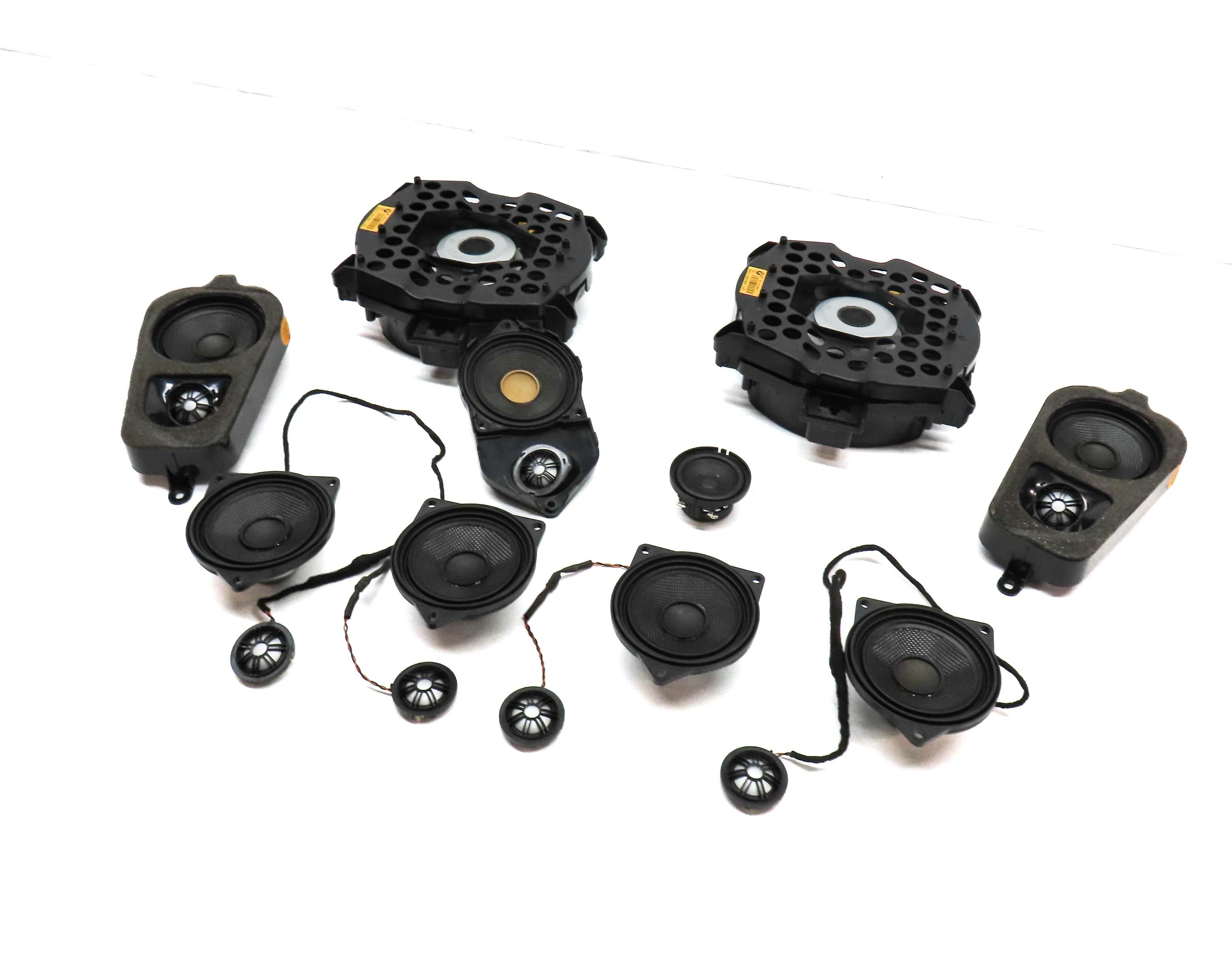 2012 BMW X5 (E70) RADIO STEREO AUDIO SUB SUBWOOFER TWEETER SPEAKER SET-14 — exact item pictured
