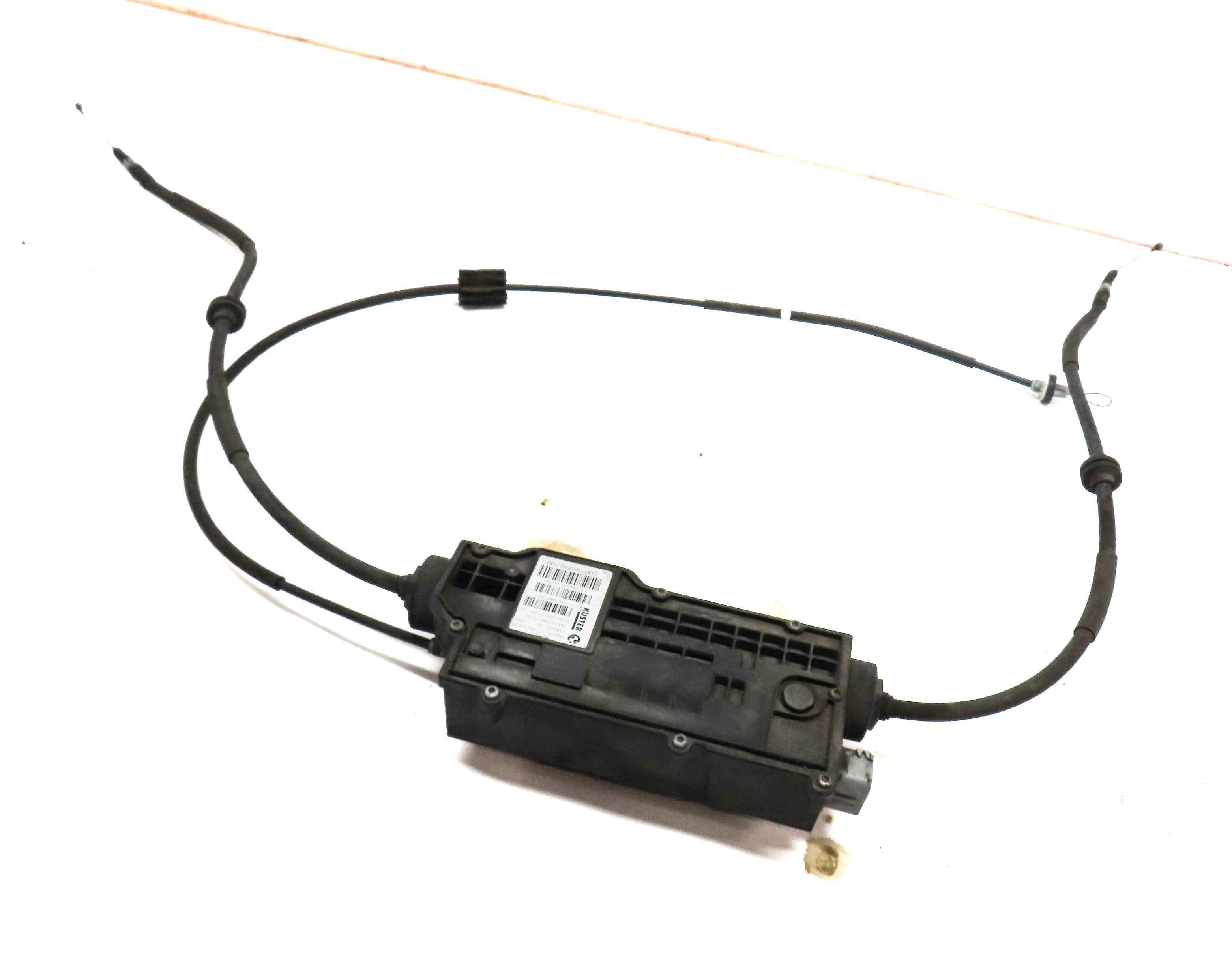 2012 BMW X5 (E70) EMERGENCY PARKING BRAKE ACTUATOR MOTOR w/ CABLES — exact item pictured