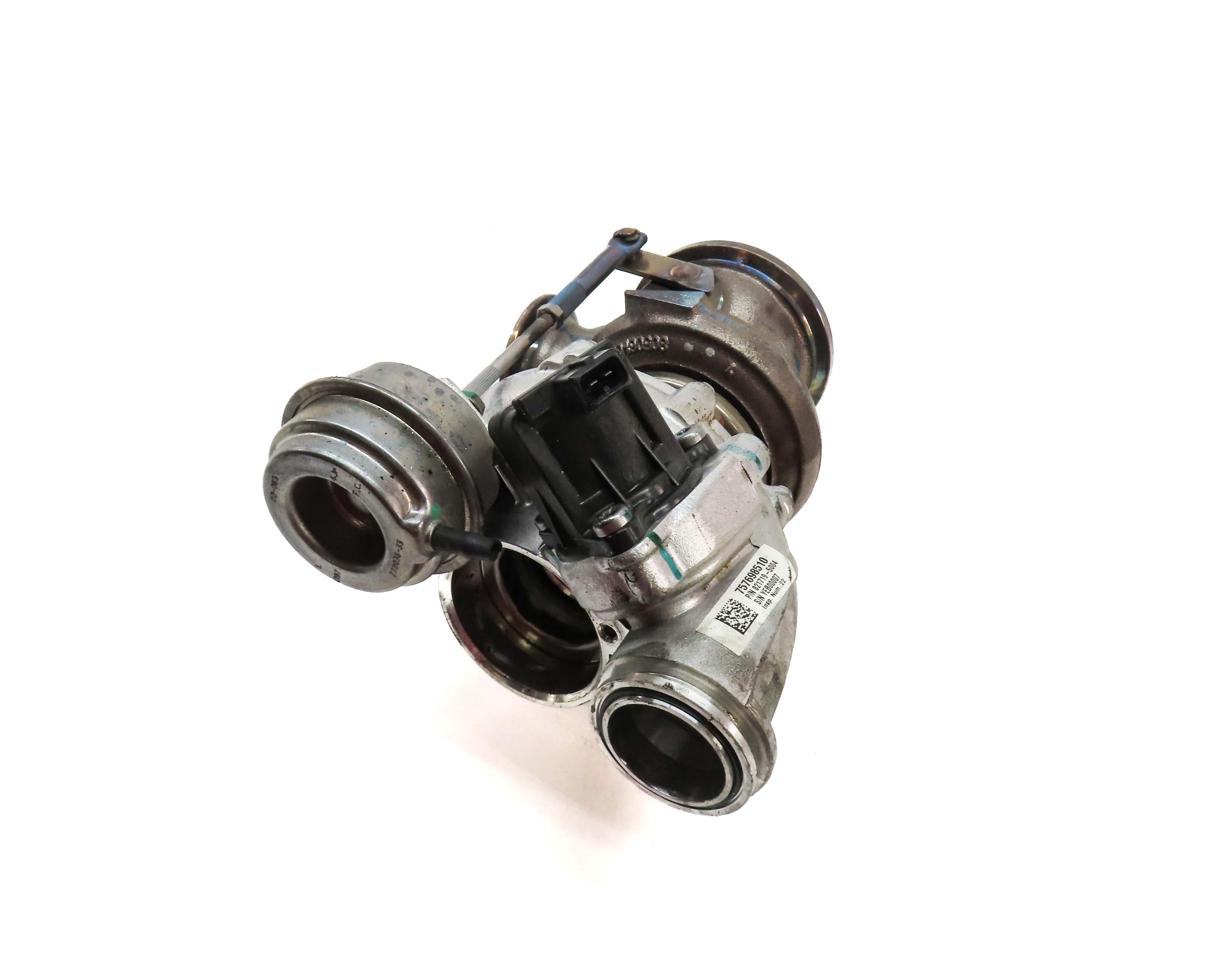 08-14 BMW 550i 750i X5 X6 (E70 E71 F01 F10) 4.4L N63 ENGINE - LEFT TURBOCHARGER — exact item pictured