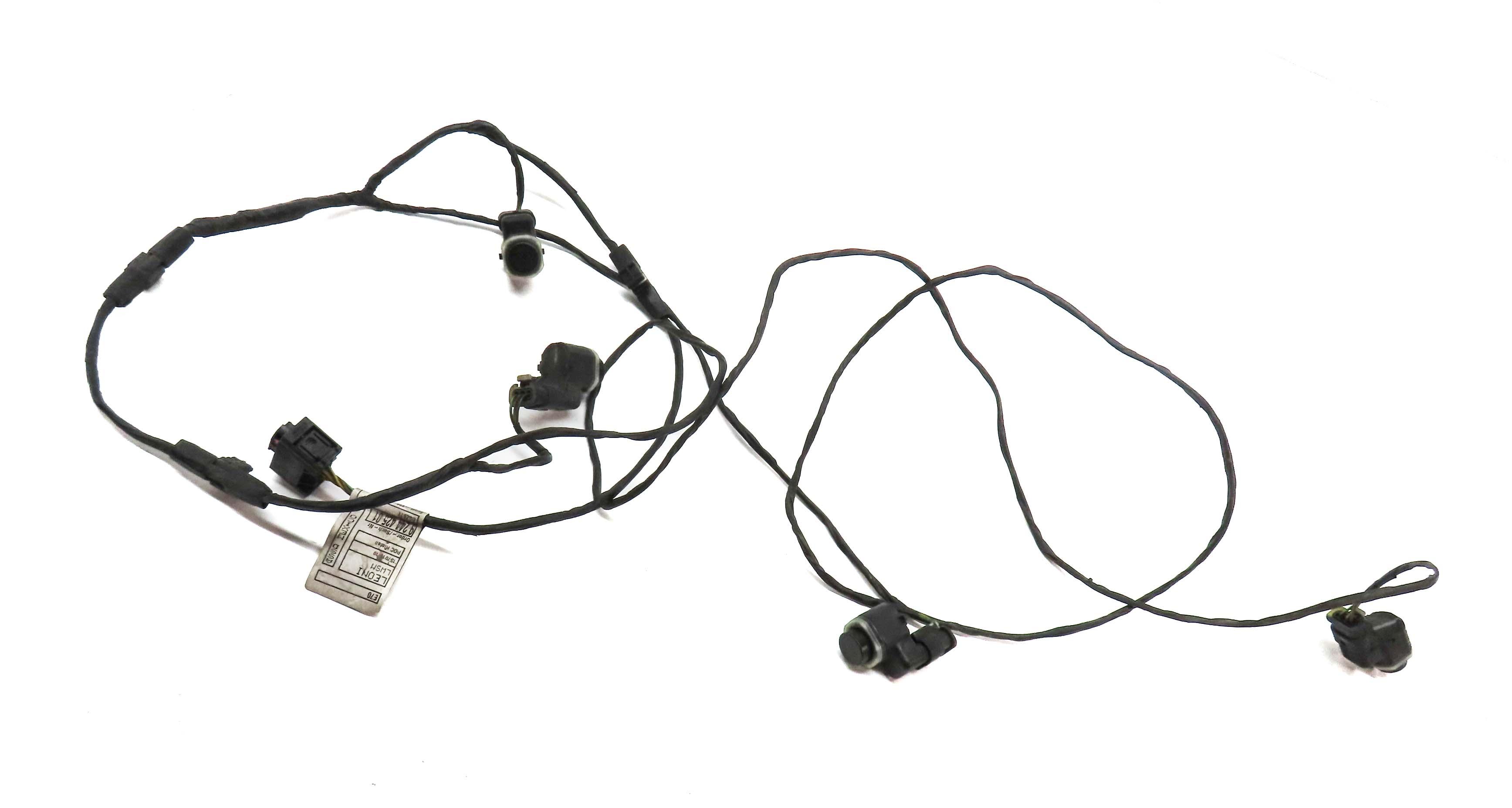 2012 BMW X5 (E70) REAR PDC PARK DISTANCE SENSOR SET w/ HARNESS (BLACK) — exact item pictured