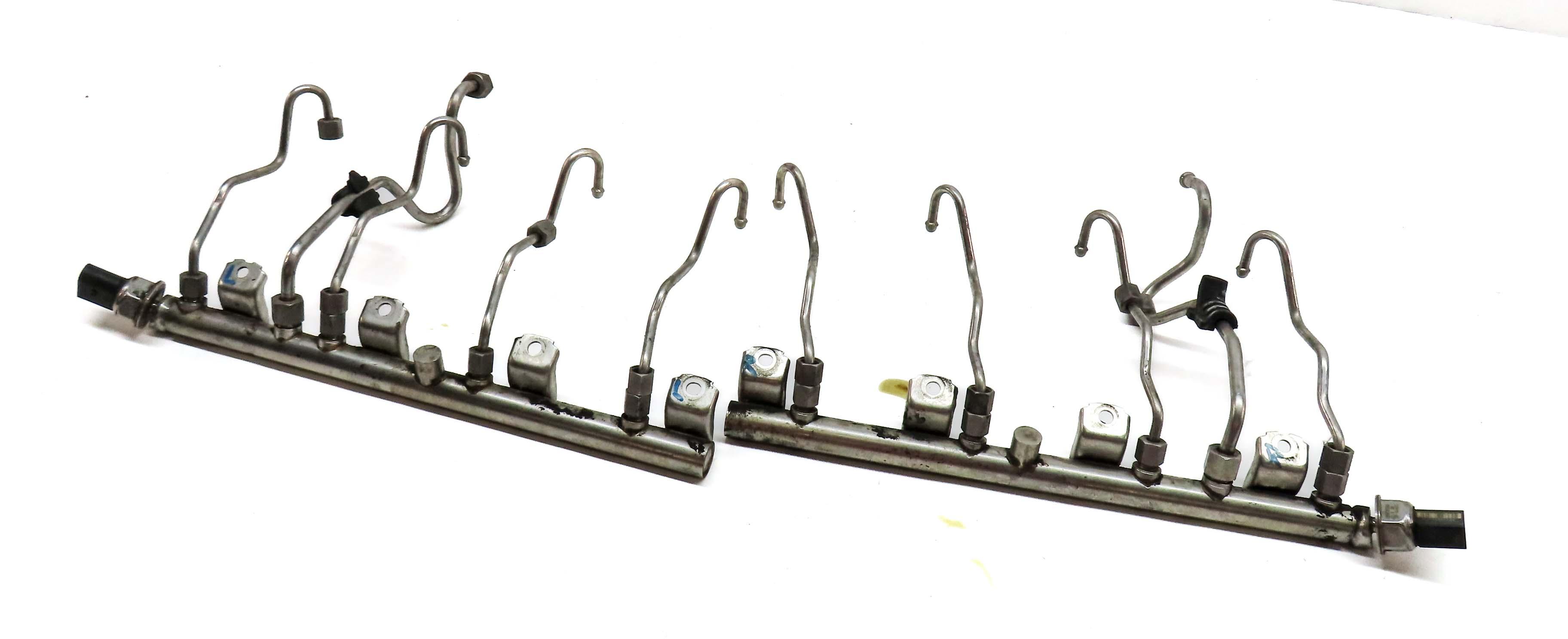 2012 BMW X5 (E70) 4.4L N63 ENGINE LEFT & RIGHT FUEL RAIL SET-2 — exact item pictured