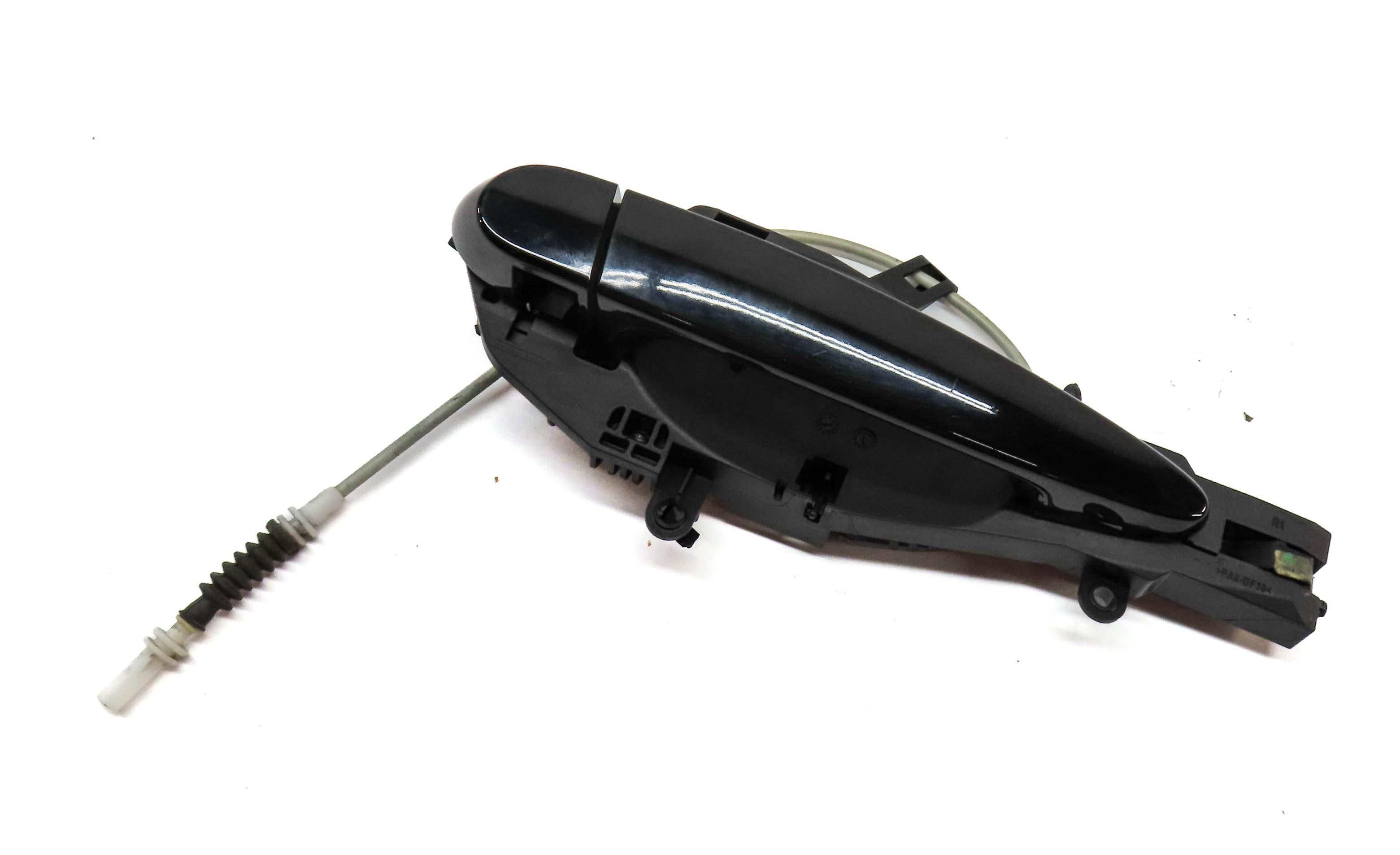 08-14 BMW X5 X5M X6 X6M (E70 E71) RIGHT FRONT COMFORT ACCESS DOOR HANDLE (BLACK) — exact item pictured