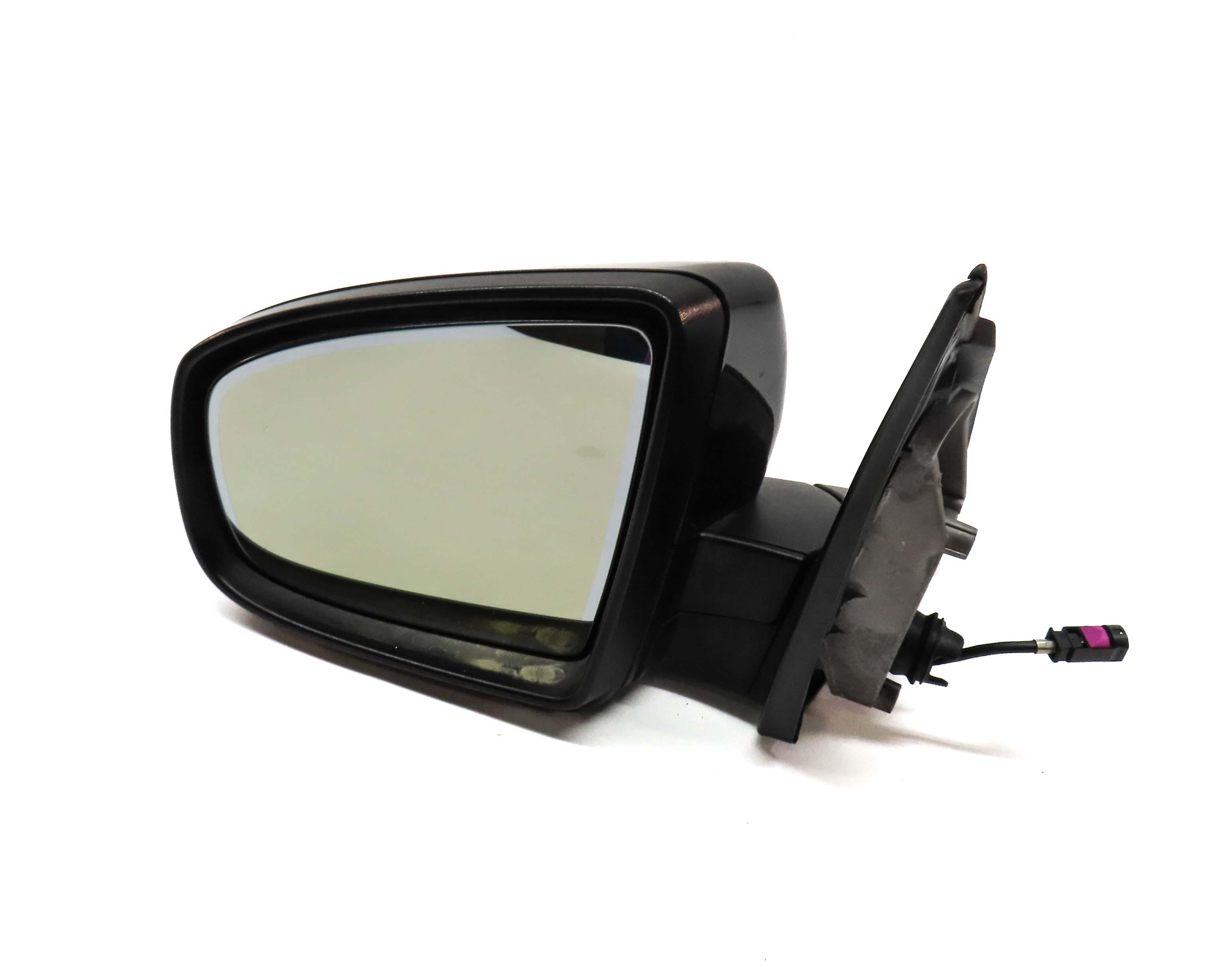 2010-2013 BMW X5 (E70) LEFT P-FOLD AUTODIM CAMERA HEATED DOOR MIRROR (BLACK) — exact item pictured