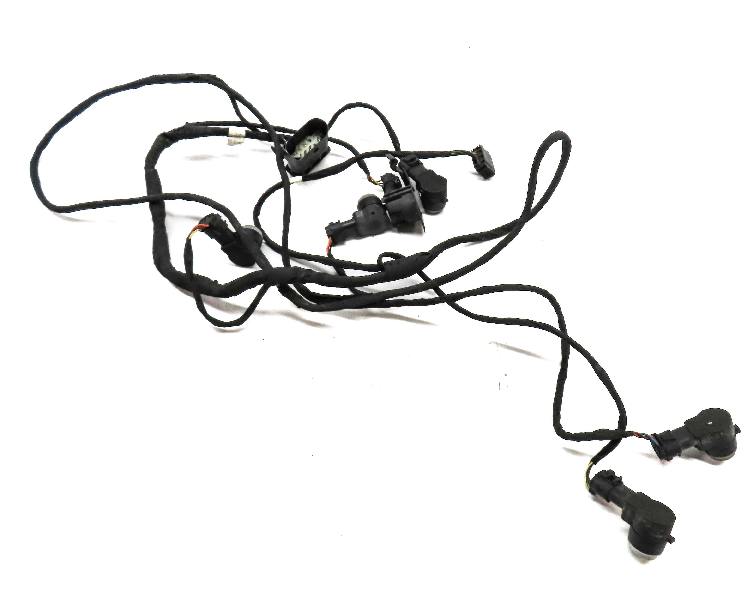 2013 MERCEDES GL450 (X166) FRONT PDC PARK DISTANCE SENSOR SET-6 & HARNESS (GRAY) — exact item pictured