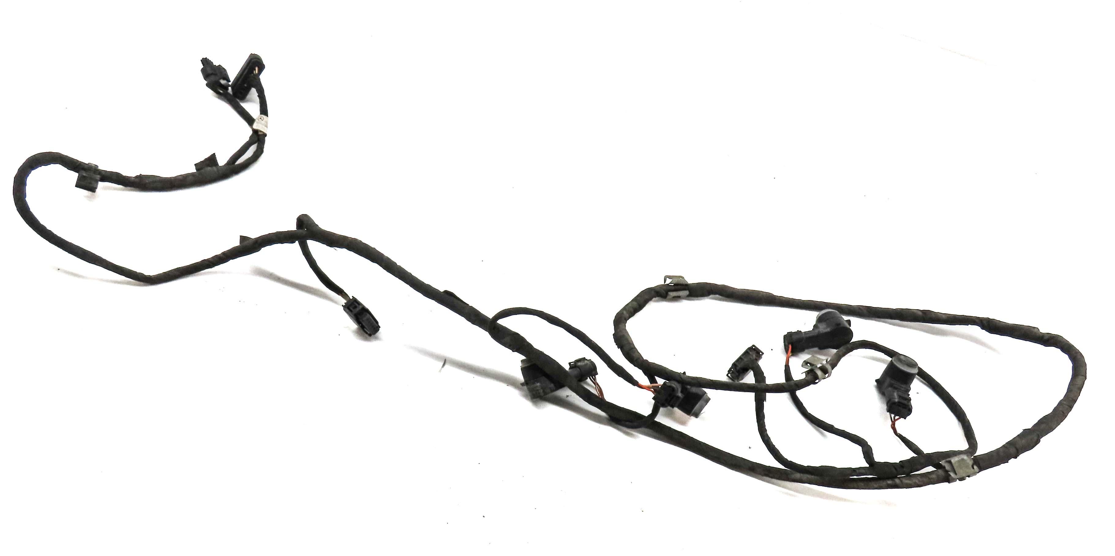 2013 MERCEDES GL450 (X166) REAR PDC PARK DISTANCE SENSOR SET w/ HARNESS (GRAY) — exact item pictured