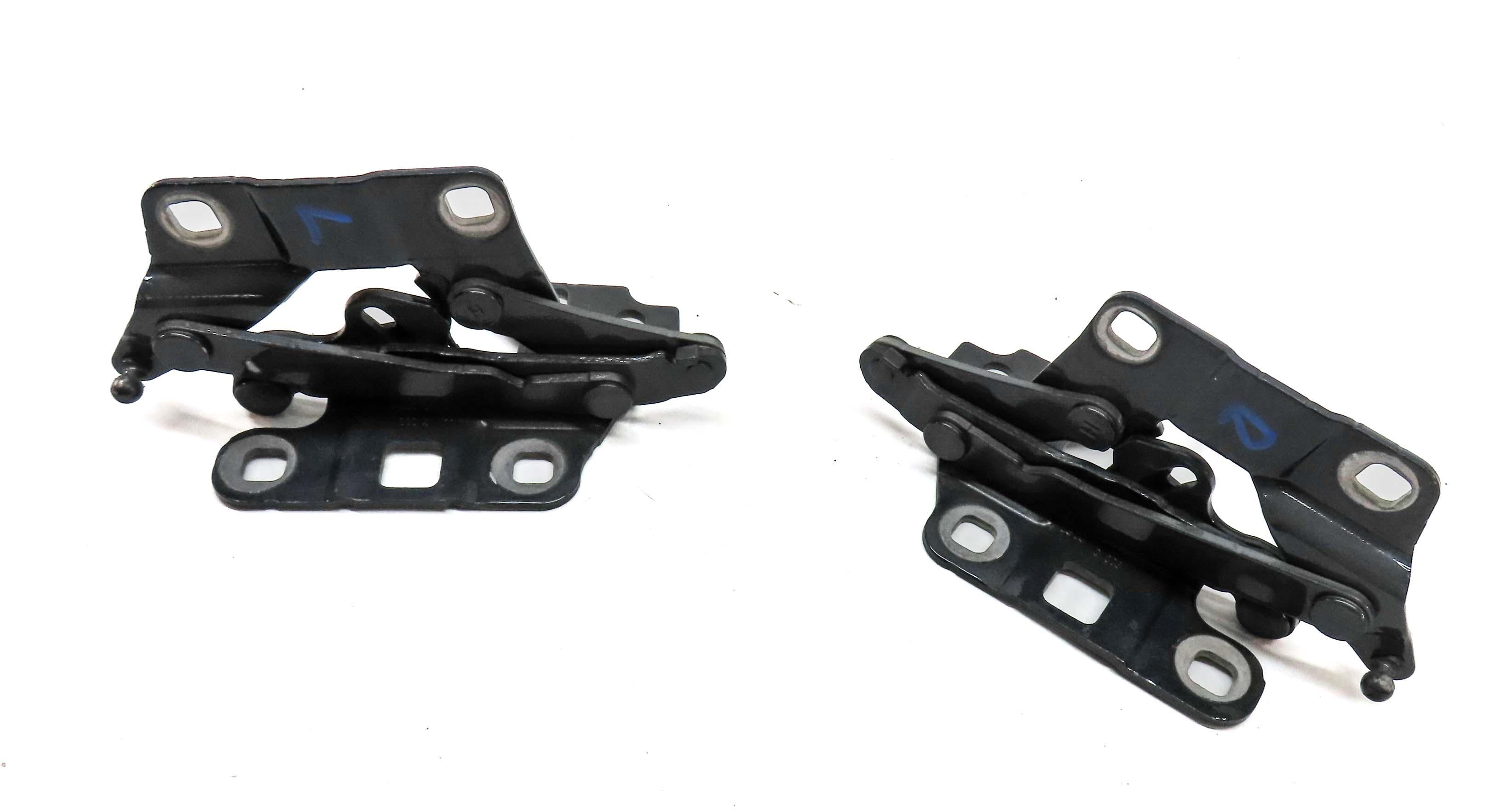 12-19 MERCEDES GL ML CLASS (W166 X166) FRONT LEFT & RIGHT HOOD HINGE SET (GRAY) — exact item pictured