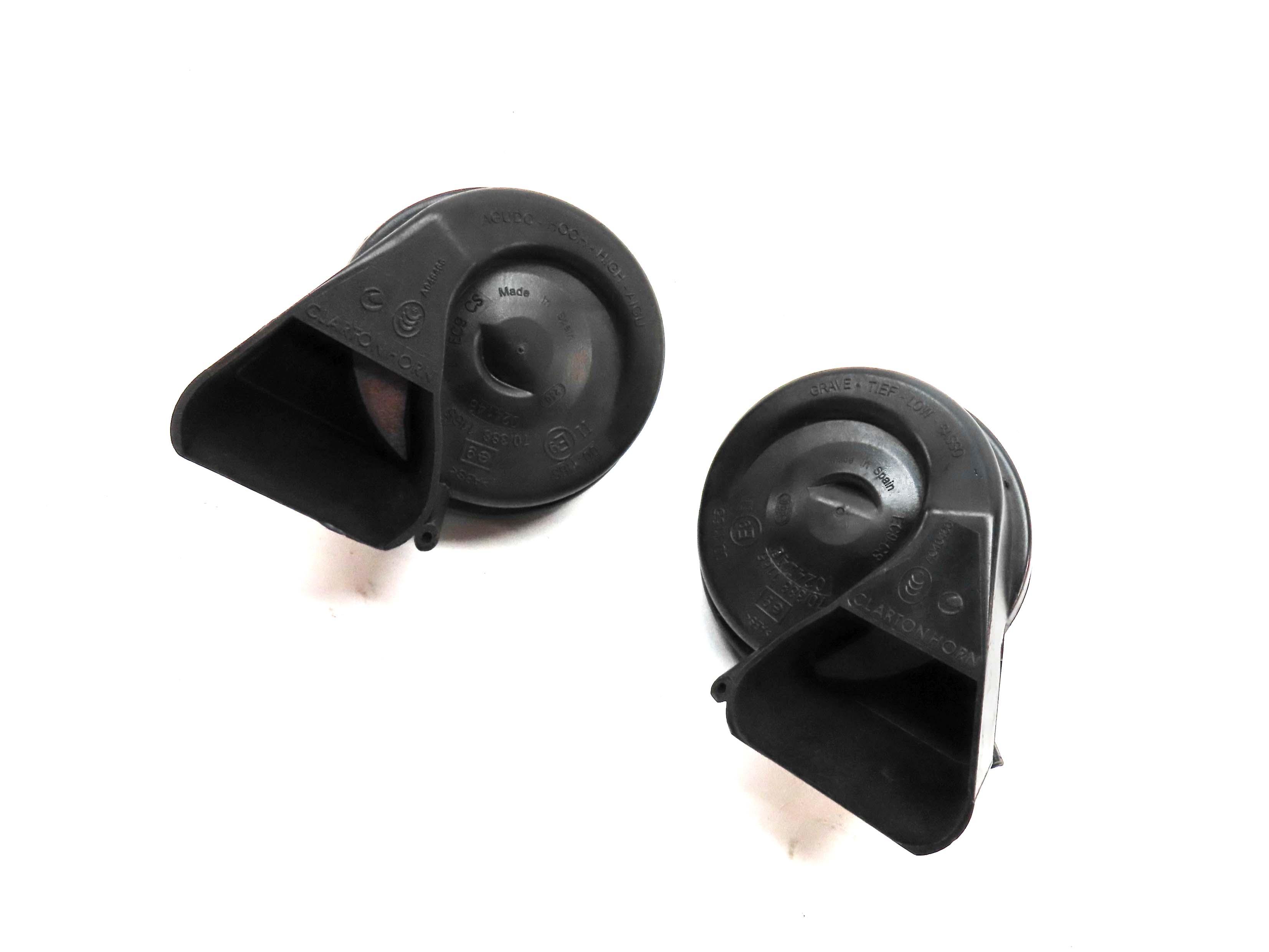 2012-2020 AUDI A6 S6 A7 S7 RS7 A8 S8 (C7 D4) HIGH & LOW TONE SAFETY HORN SET-2 — exact item pictured