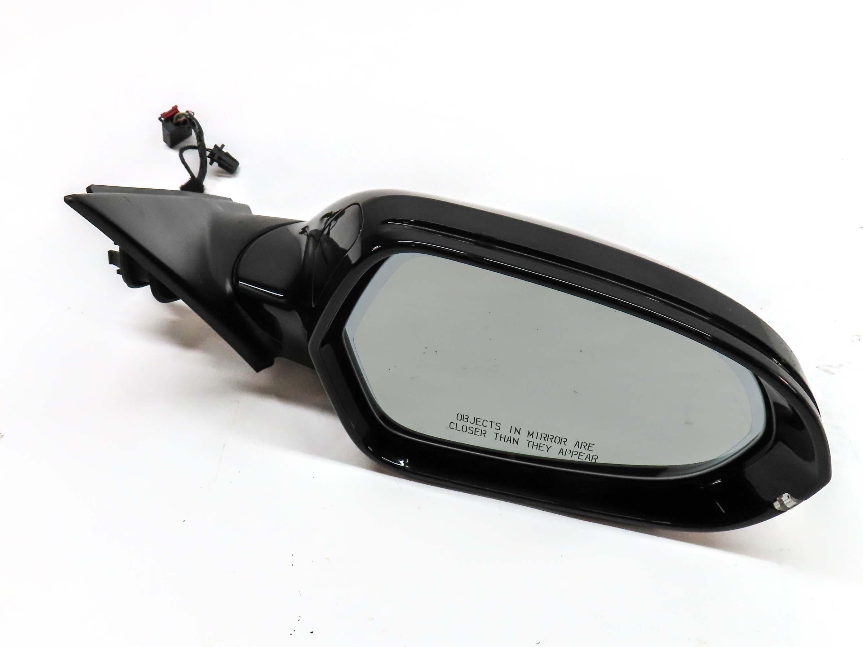 12-13 AUDI A6 (C6 4G) FRONT RIGHT P-FOLD HEAT MEMORY AUTODIM DOOR MIRROR (BLACK) — exact item pictured