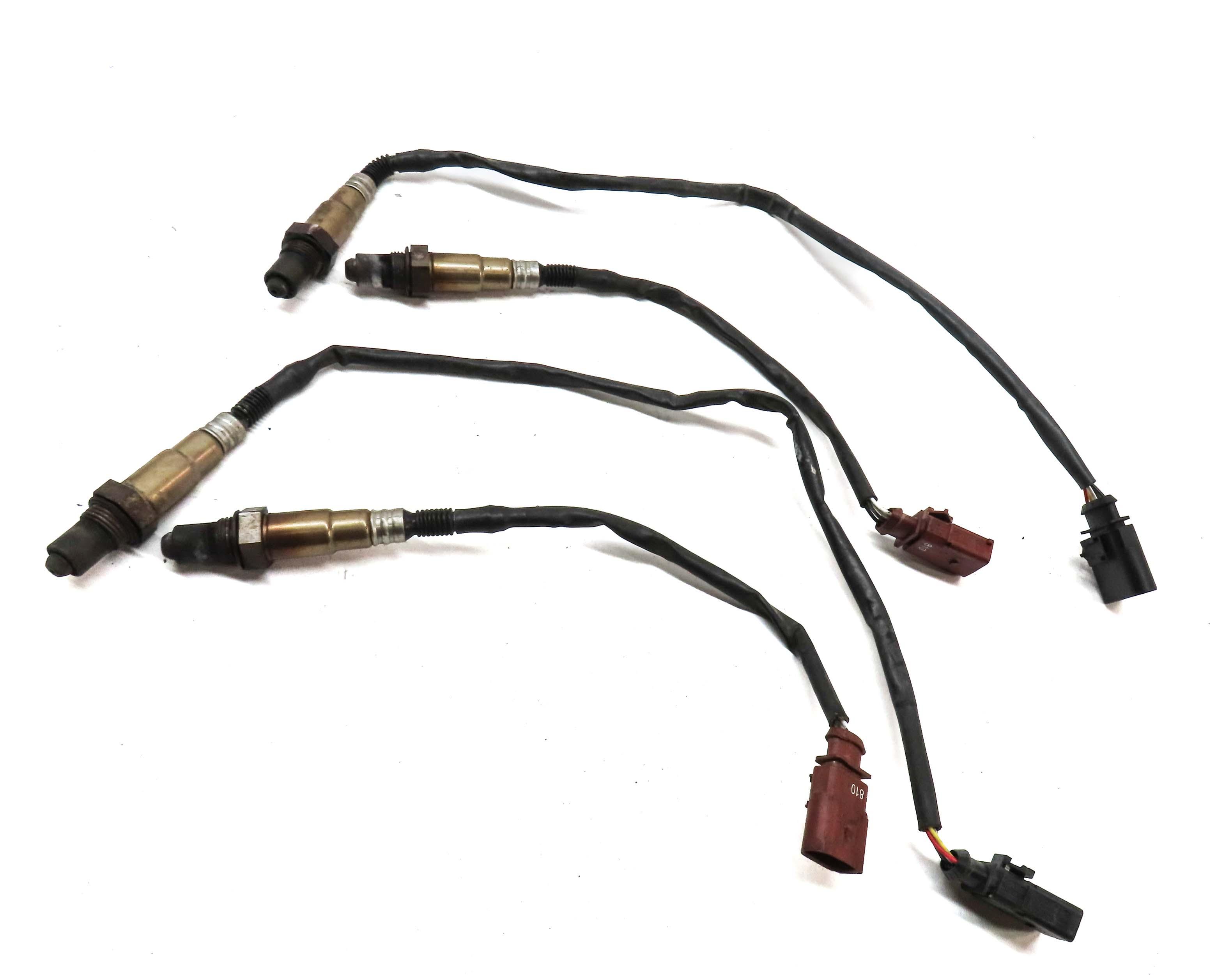 2014 AUDI RS5 (B8 8T) 4.2L CFSA PRE POST OXYGEN O2 LAMBDA PROBE SENSOR SET-4 — exact item pictured