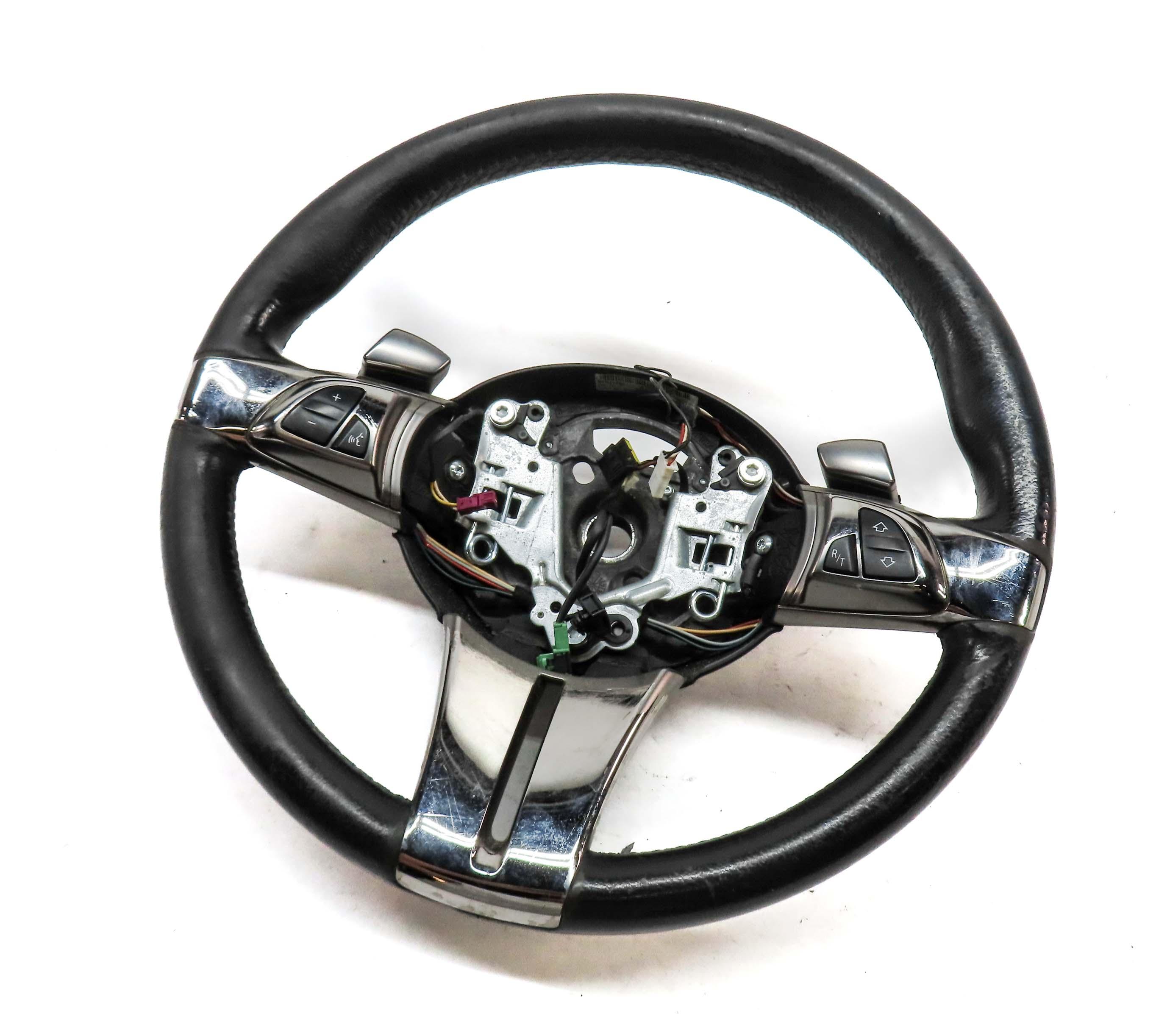 2006-2008 BMW Z4 (E85) FRONT LEFT SPORT STEERING WHEEL (BLACK & SILVER) — exact item pictured