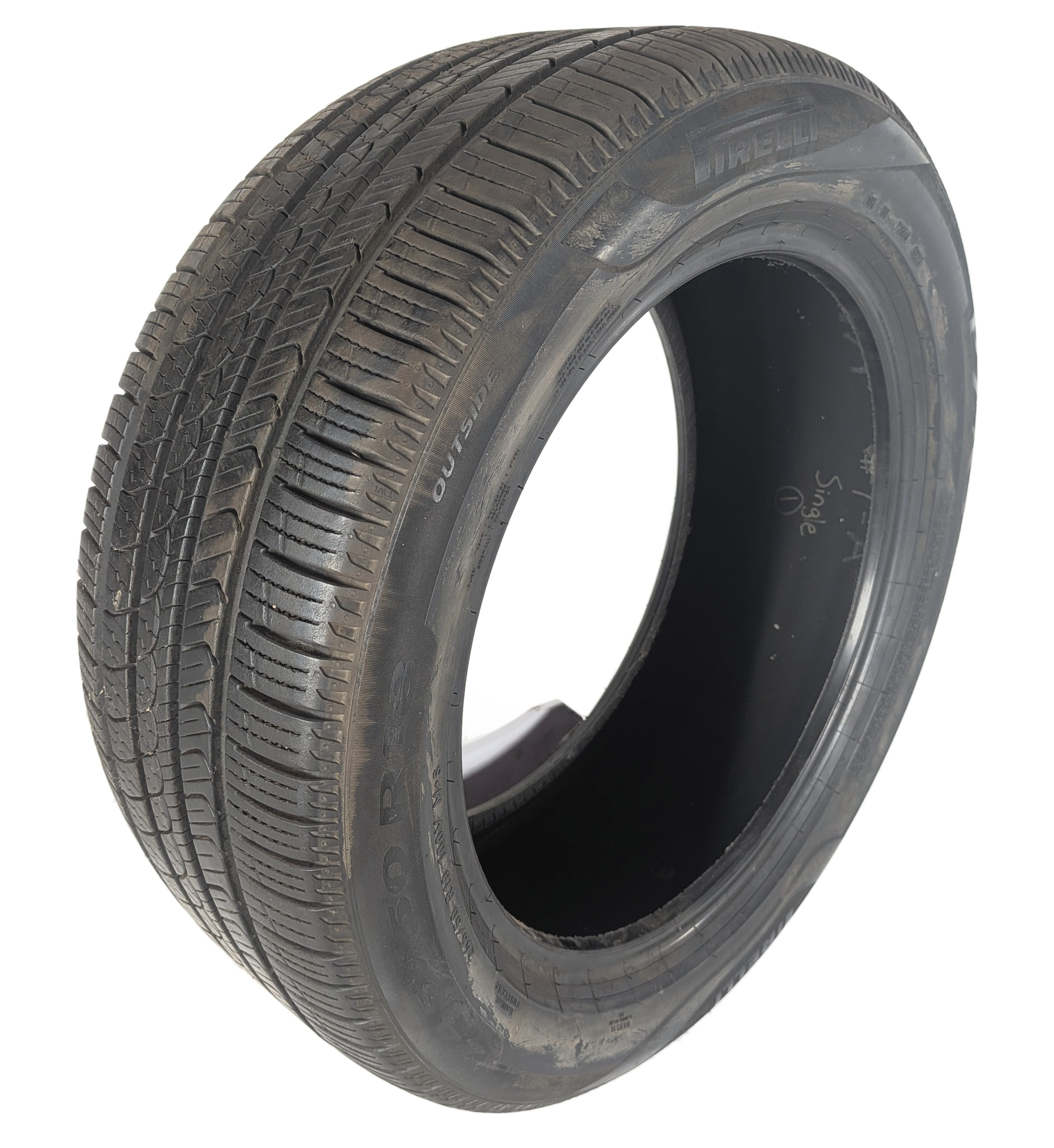 PIRELLI P7 AS PLUS 3 245/50R18 100V M+S ALL SEASON TIRE 9/32 SINGLE — exact item pictured